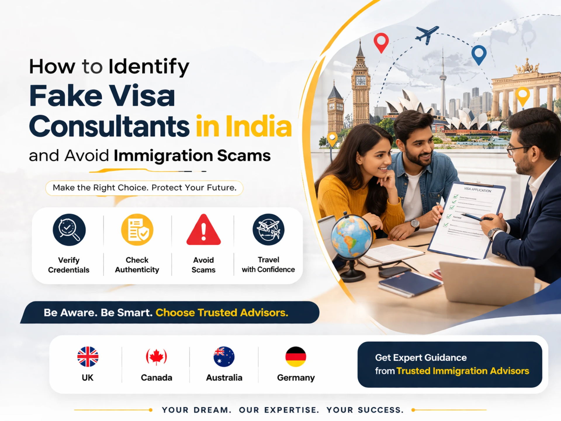 How to Identify Fake Visa Consultants in India and Avoid Immigration Scams