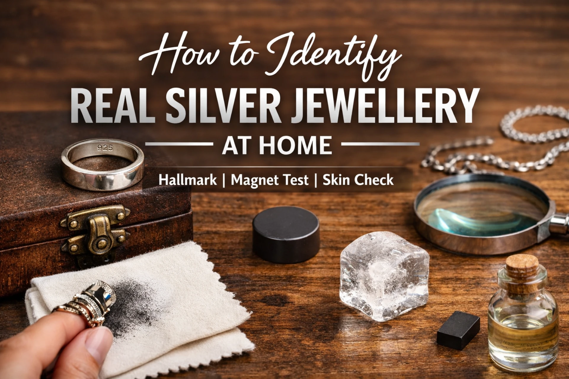How to Identify Real Silver Jewellery at Home (Complete Guide)