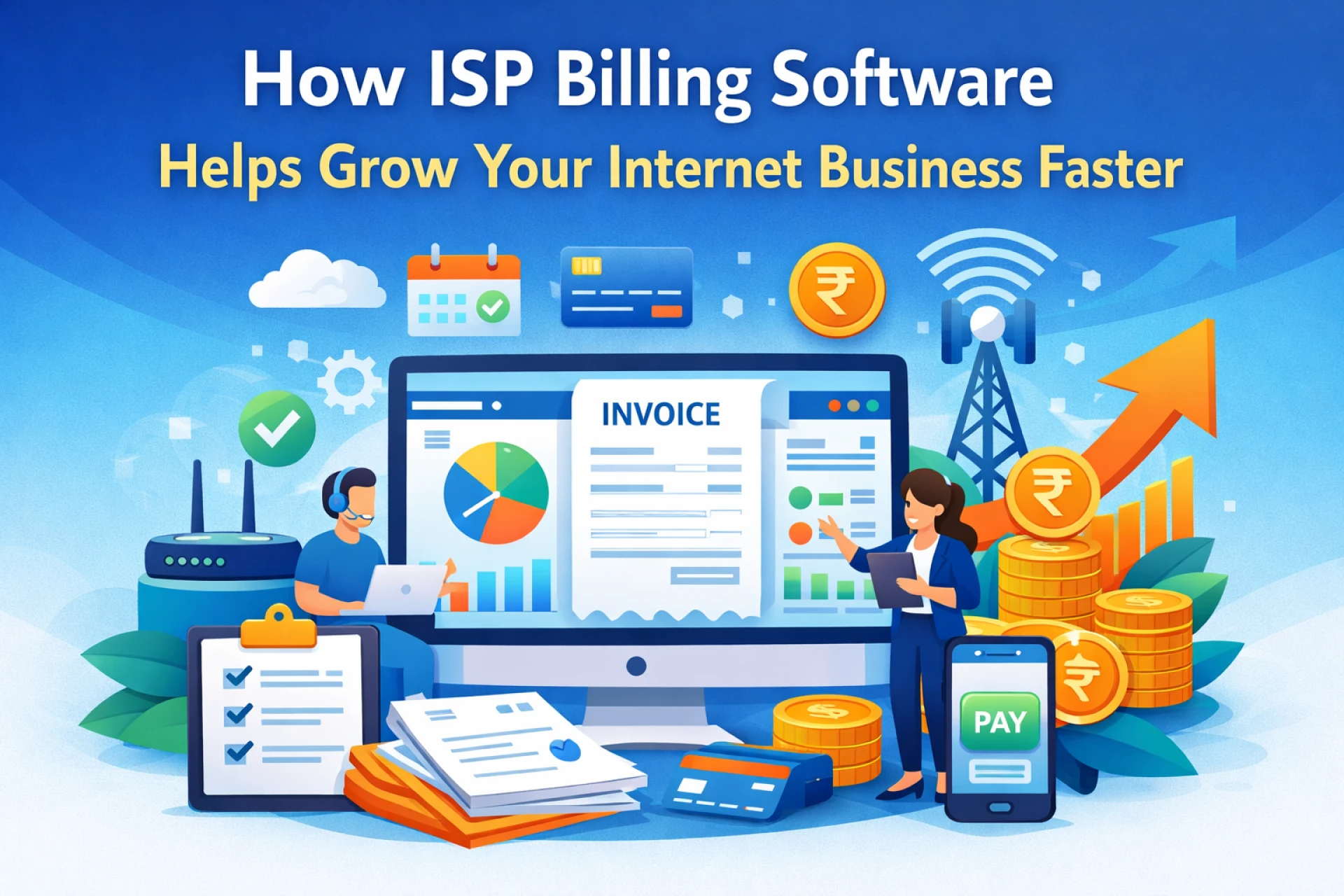 How ISP Billing Software Helps Grow Your Internet Business Faster