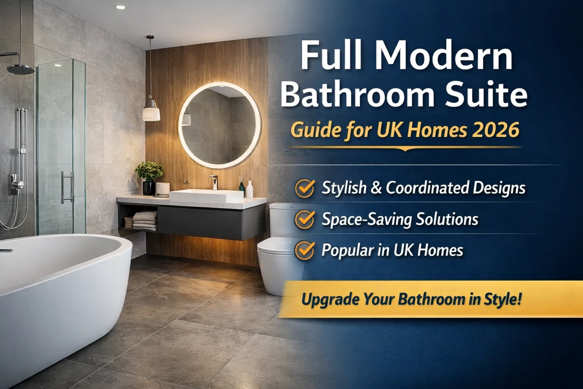 What Is a Full Modern Bathroom Suite and Why Is It Popular in UK Homes?