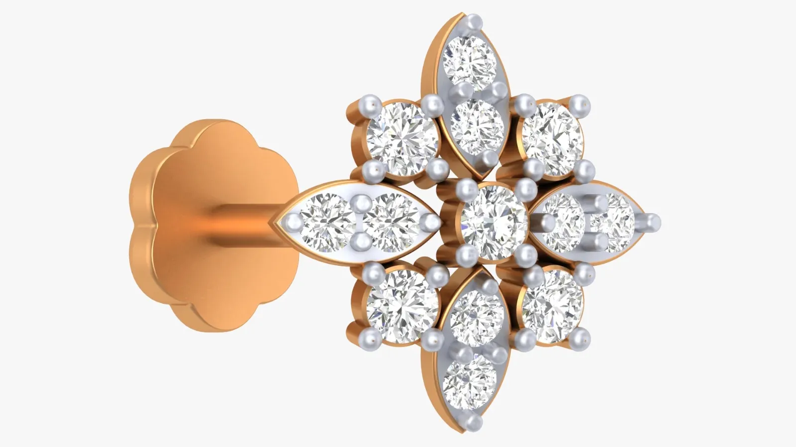 Best small natural diamond nose pin under 5000 India