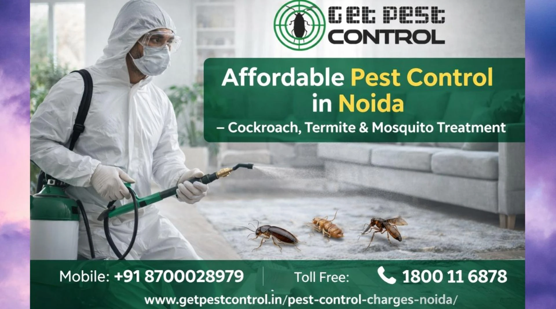 Pest Control Noida @ ₹799 | Same Day Service Near You