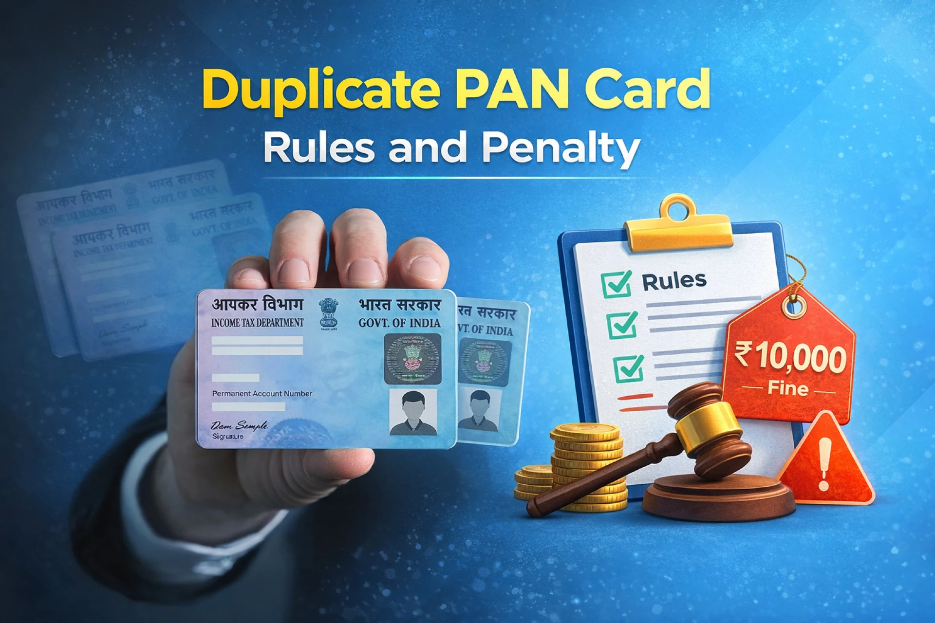 Duplicate PAN Card: Rules and Penalty