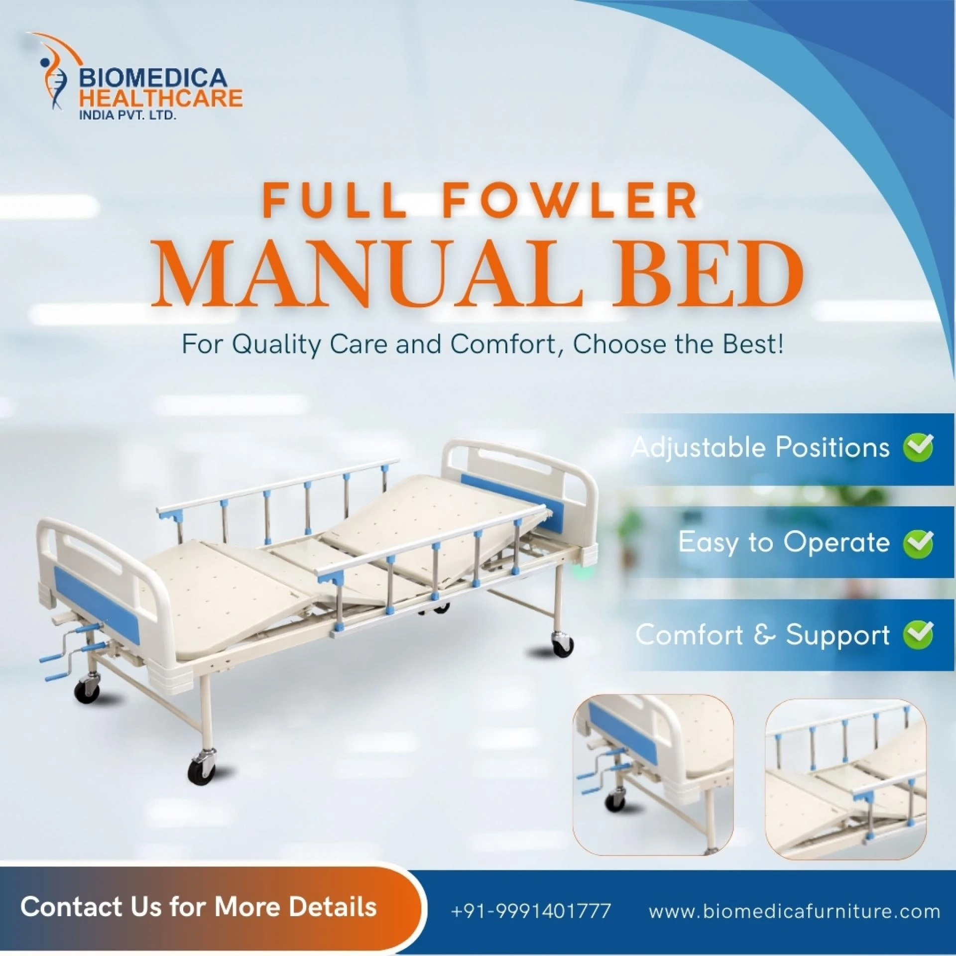One of the best hospital furniture manufacturers in Himachal Pradesh for Custom Solutions