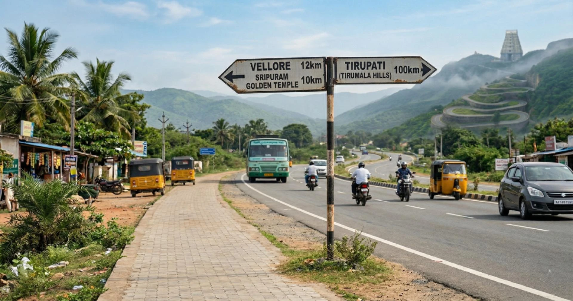 The Divine Triangle: Connecting Jalakandeswarar, Sripuram, and Tirupati