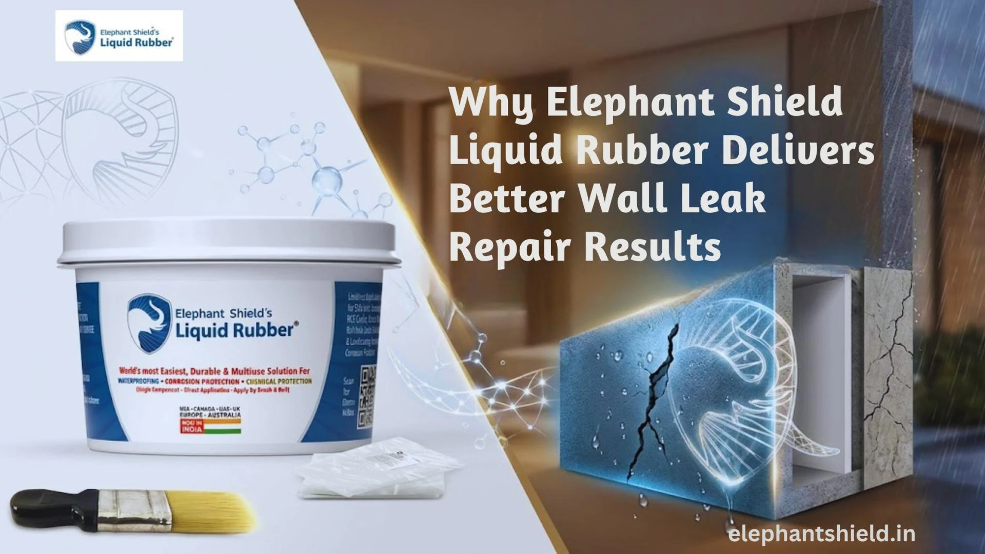 Why Elephant Shield Liquid Rubber Delivers Better Wall Leak Repair Results