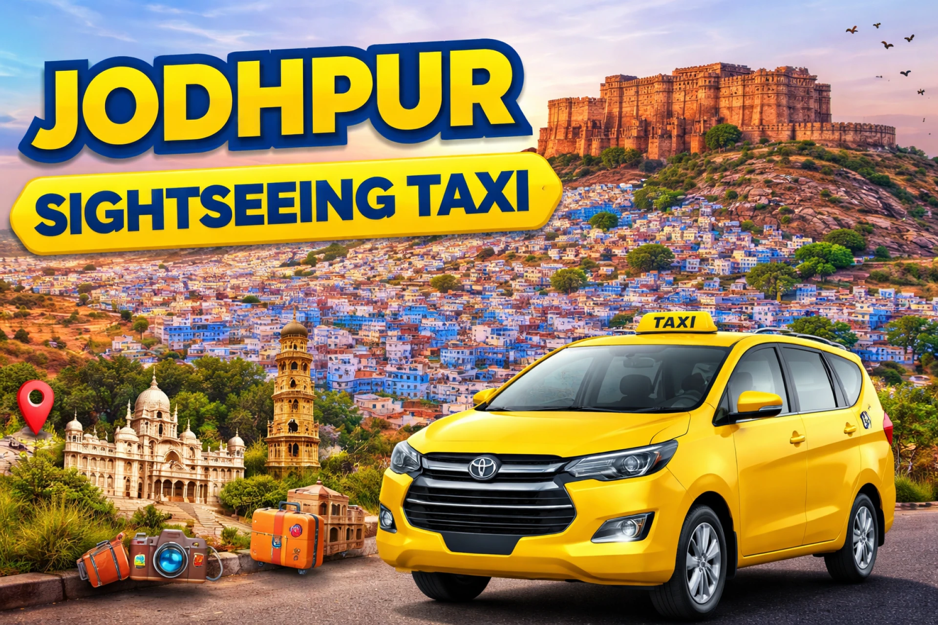 Visit Famous Spots in Jodhpur Using Local Taxi Services