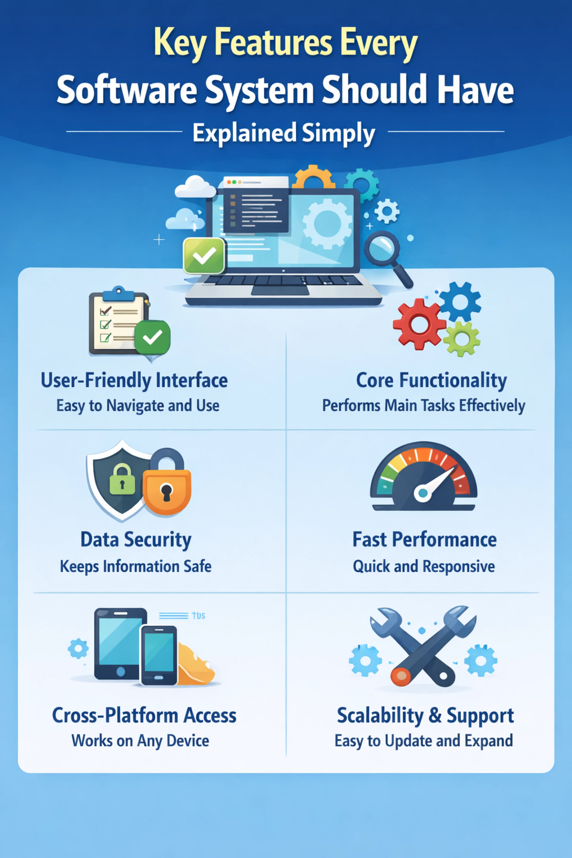 Key Features Every Software System Should Have Explained Simply
