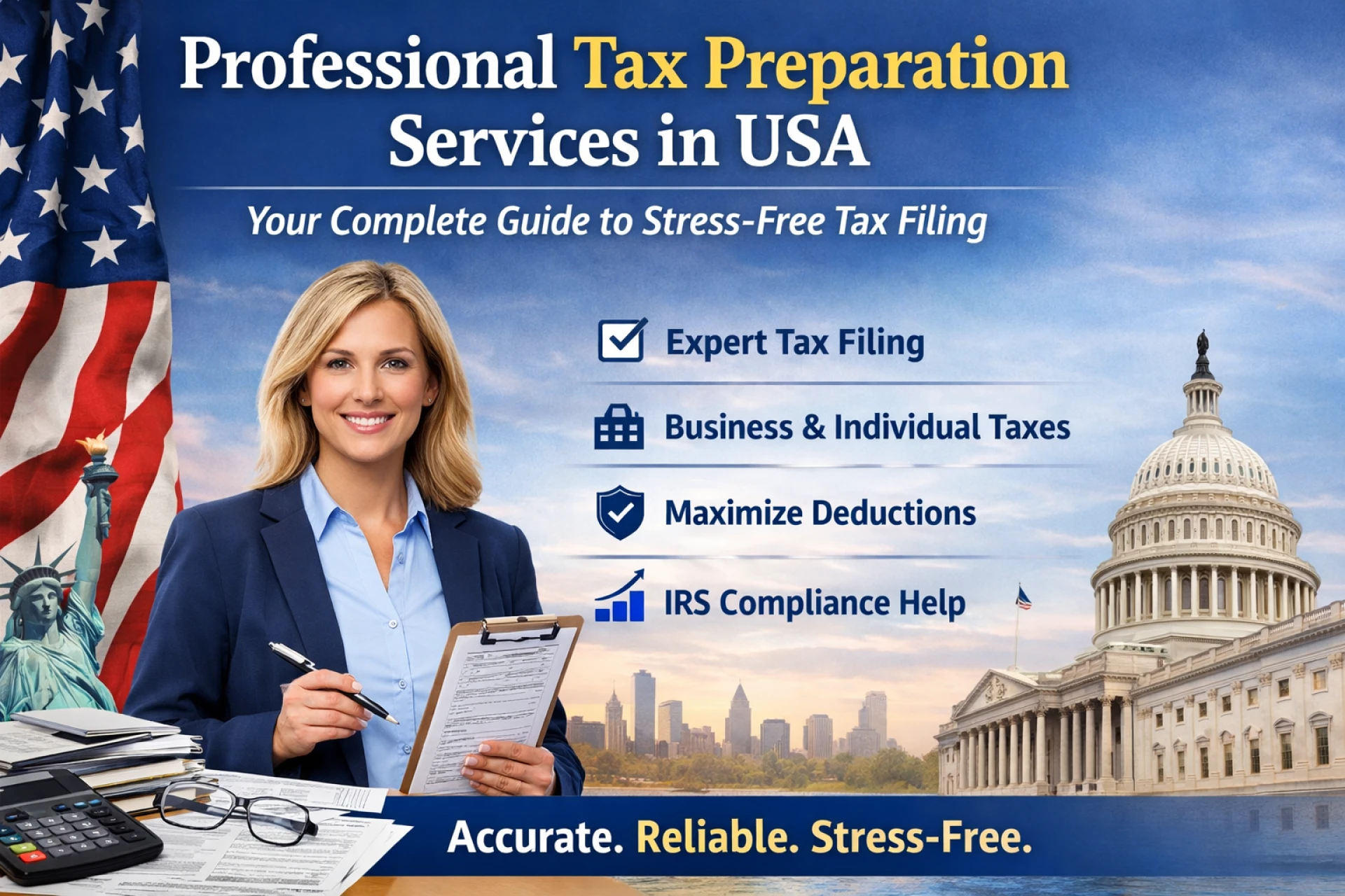 Professional Tax Preparation Services in USA: Your Complete Guide to Stress-Free Tax Filing