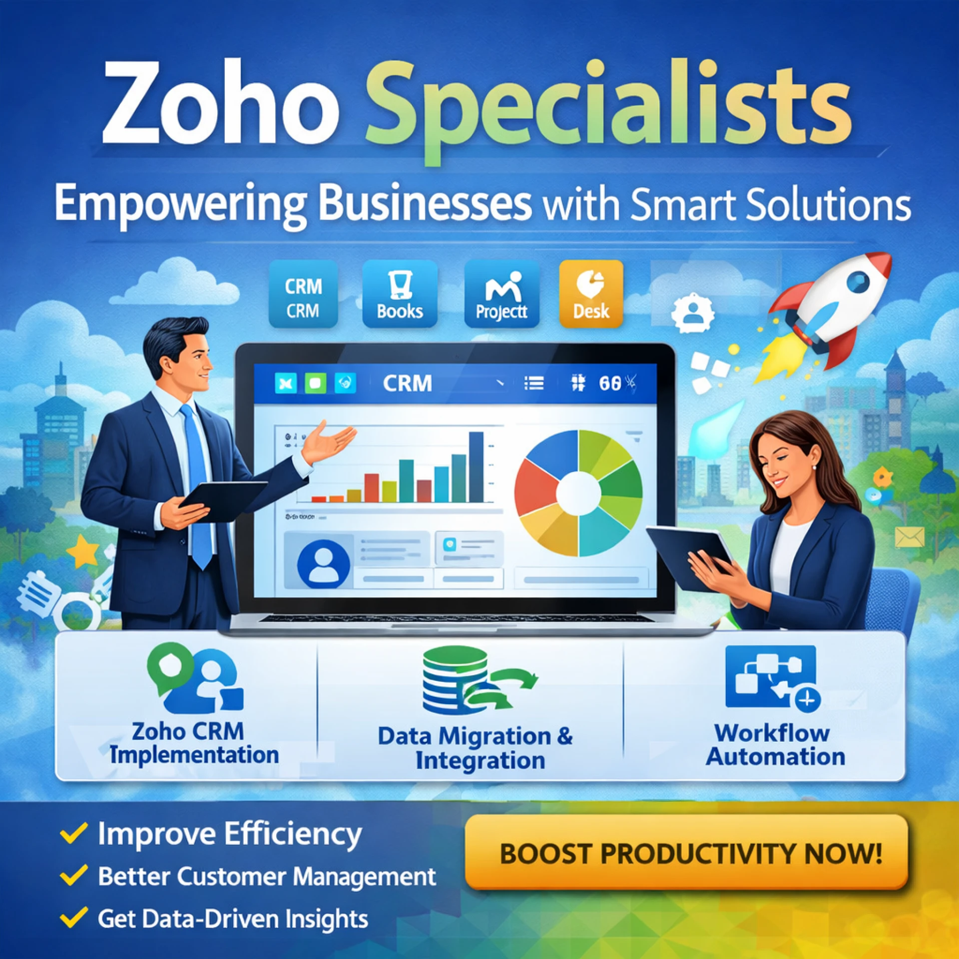 Zoho Specialists: Empowering Businesses with Smart Solutions
