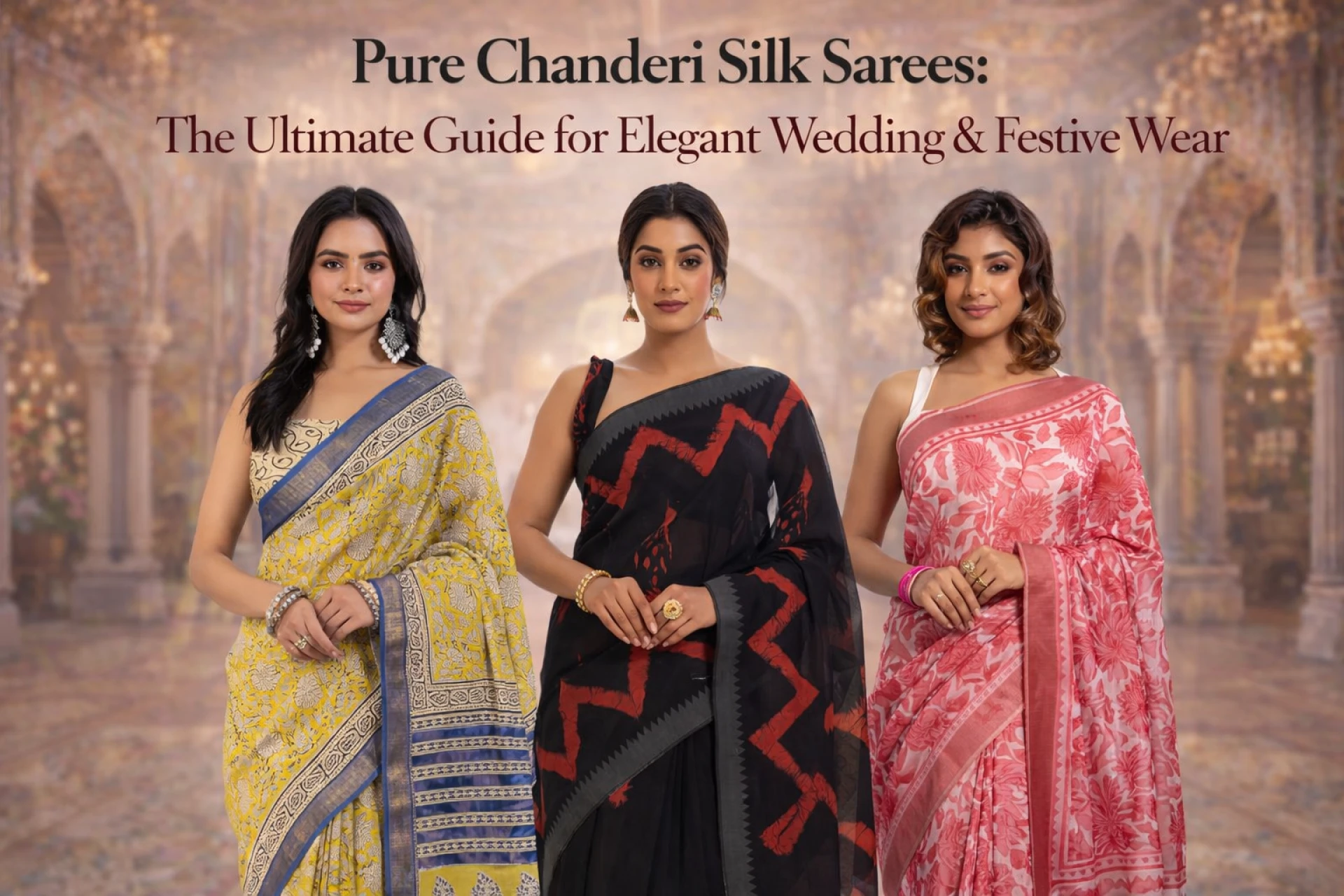 Pure Chanderi Silk Sarees: The Ultimate Guide for Elegant Wedding & Festive Wear