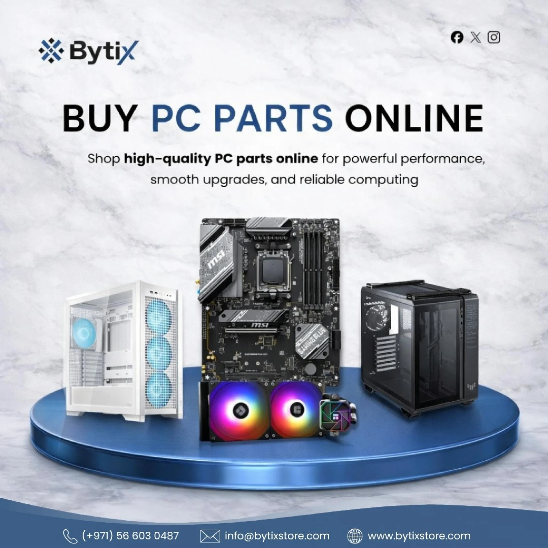 Buy PC Parts Online in Dubai UAE for Gaming, Work, and Custom Builds | Bytix Store
