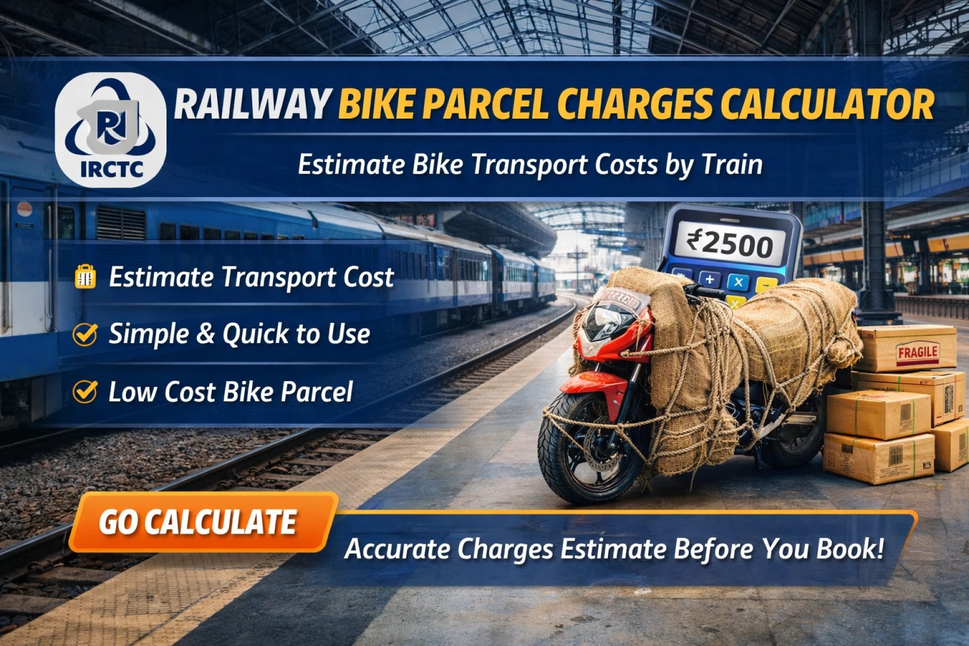 Railway Bike Parcel Charges Calculator – Easy Way to Estimate Costs