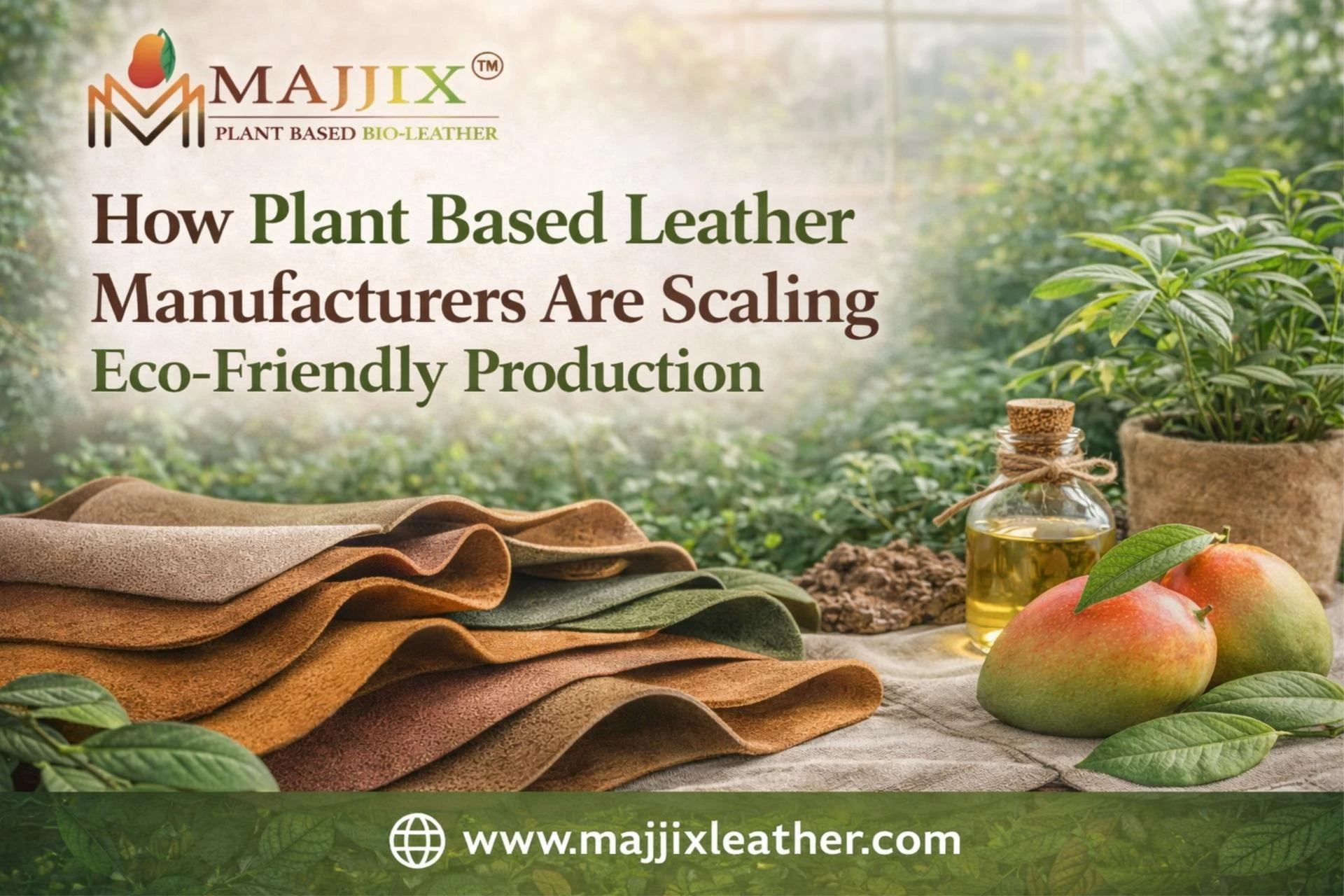 How Plant Based Leather Manufacturers Are Scaling Eco-Friendly Production