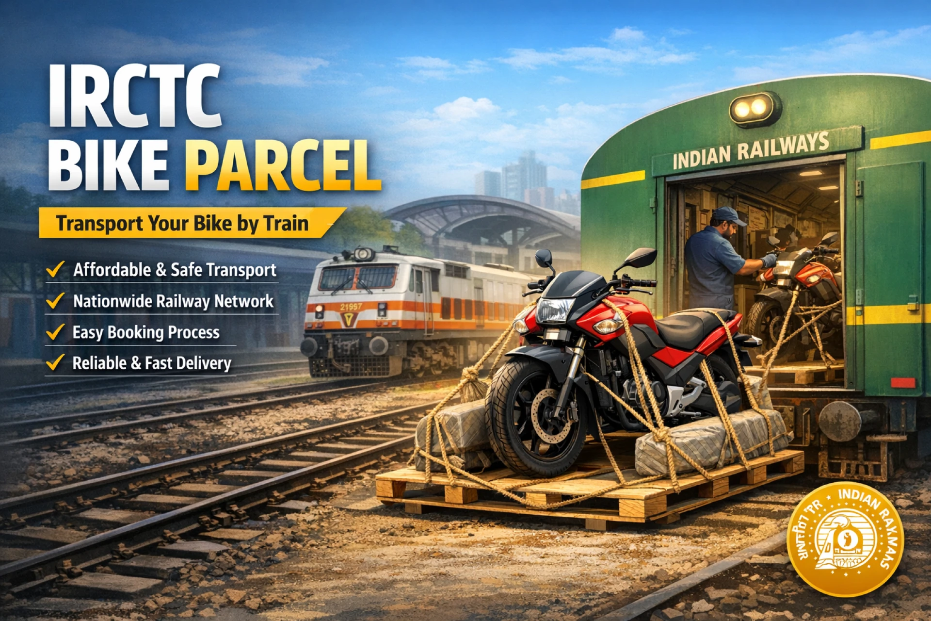 IRCTC Bike Parcel Service – Complete Guide to Transport Your Bike by Train