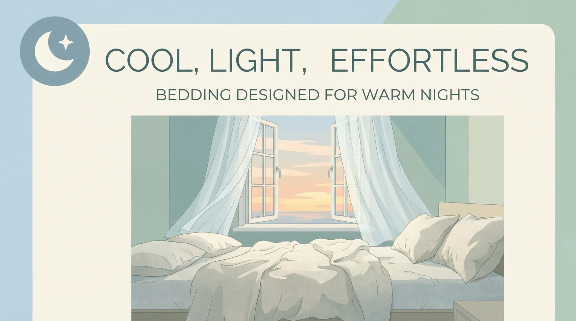 Cool, Light, Effortless: Bedding Designed for Warm Nights