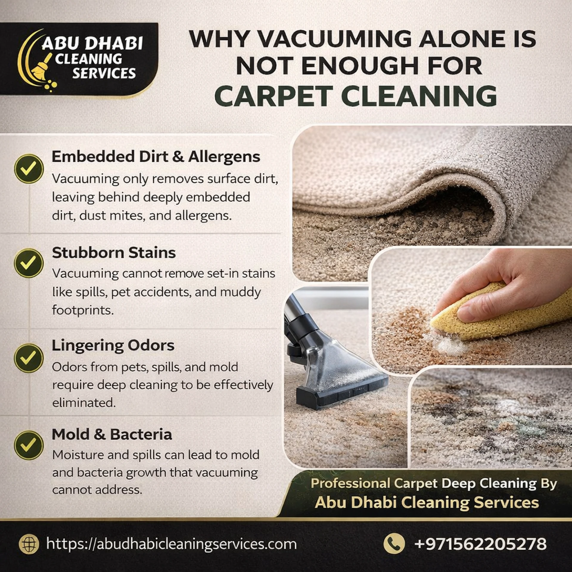 Why Vacuuming Alone Is Not Enough for Carpet Cleaning
