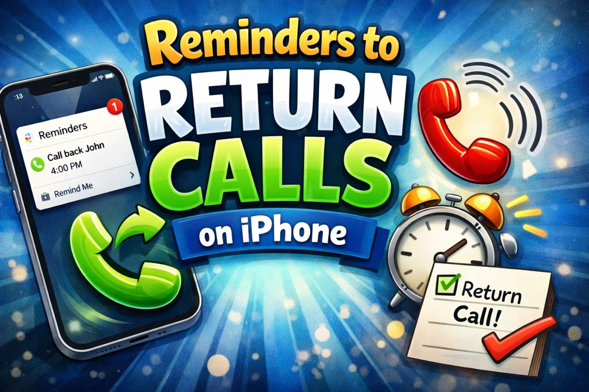 iOS 26 Tutorial: Use Reminders App to Return Calls on iPhone Fast
