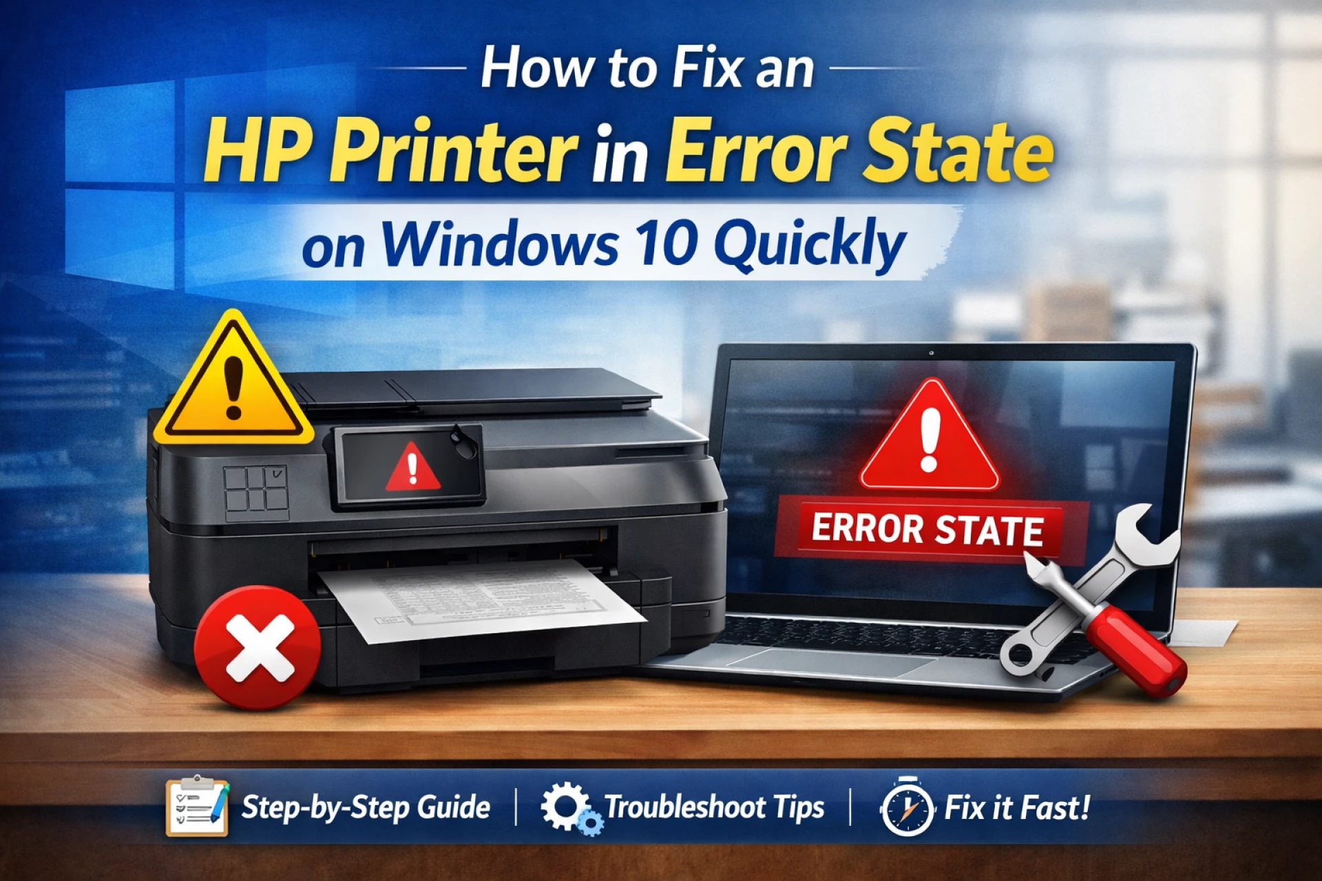 How to Fix an HP Printer in Error State on Windows 10 Quickly