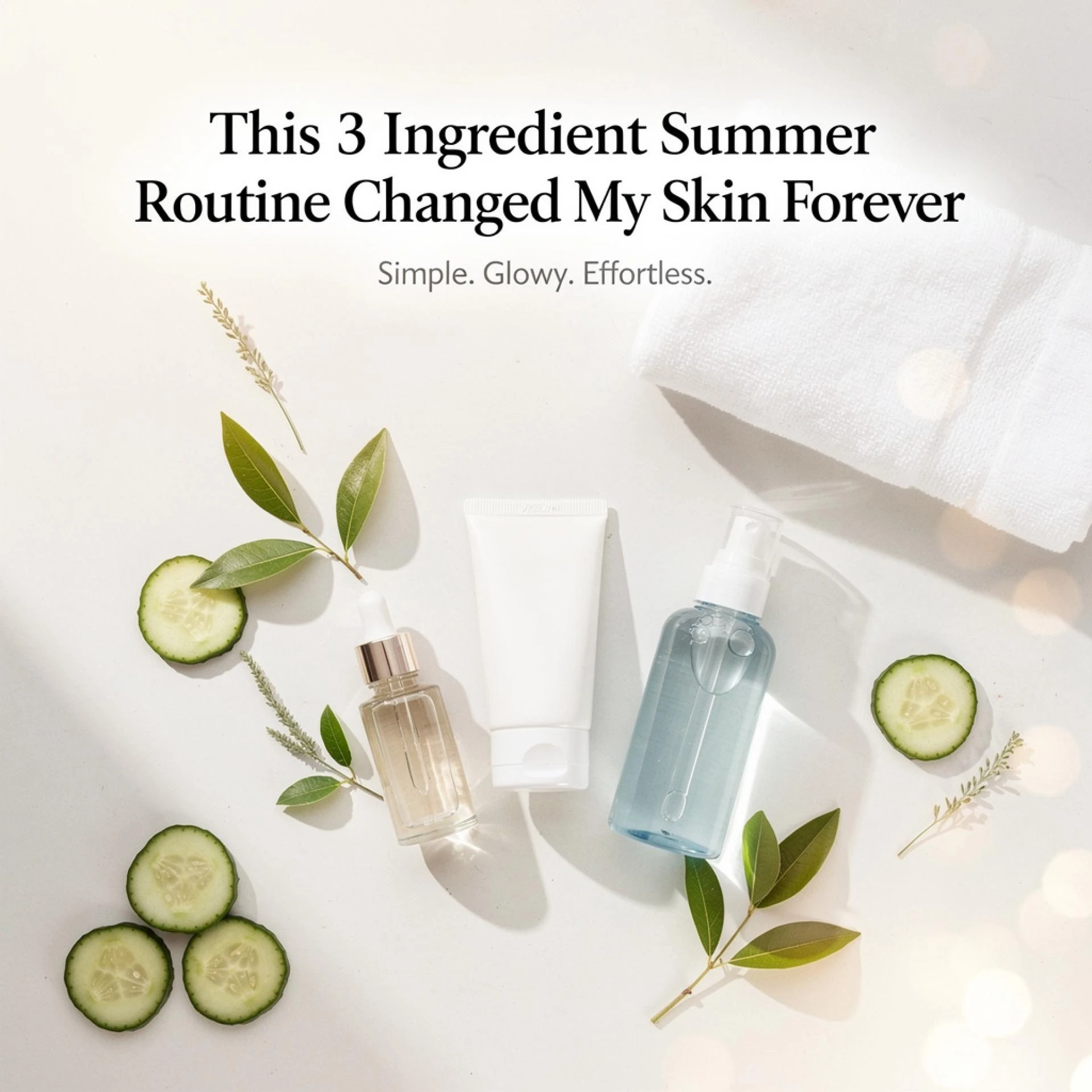 This 3 Ingredient Summer Routine Changed My Skin Forever.