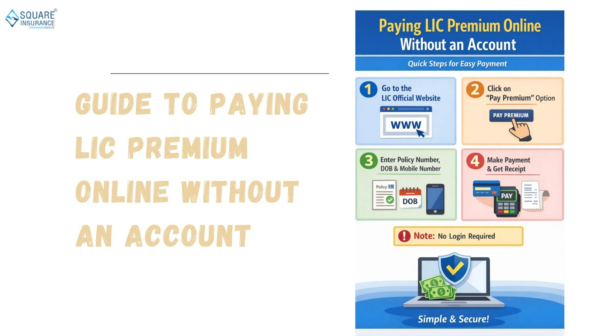 Guide to Paying LIC Premium Online Without an Account