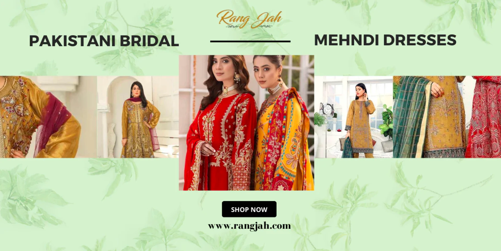 Pakistani Mehndi Dresses: Latest Designer Styles at Rang Jah UK