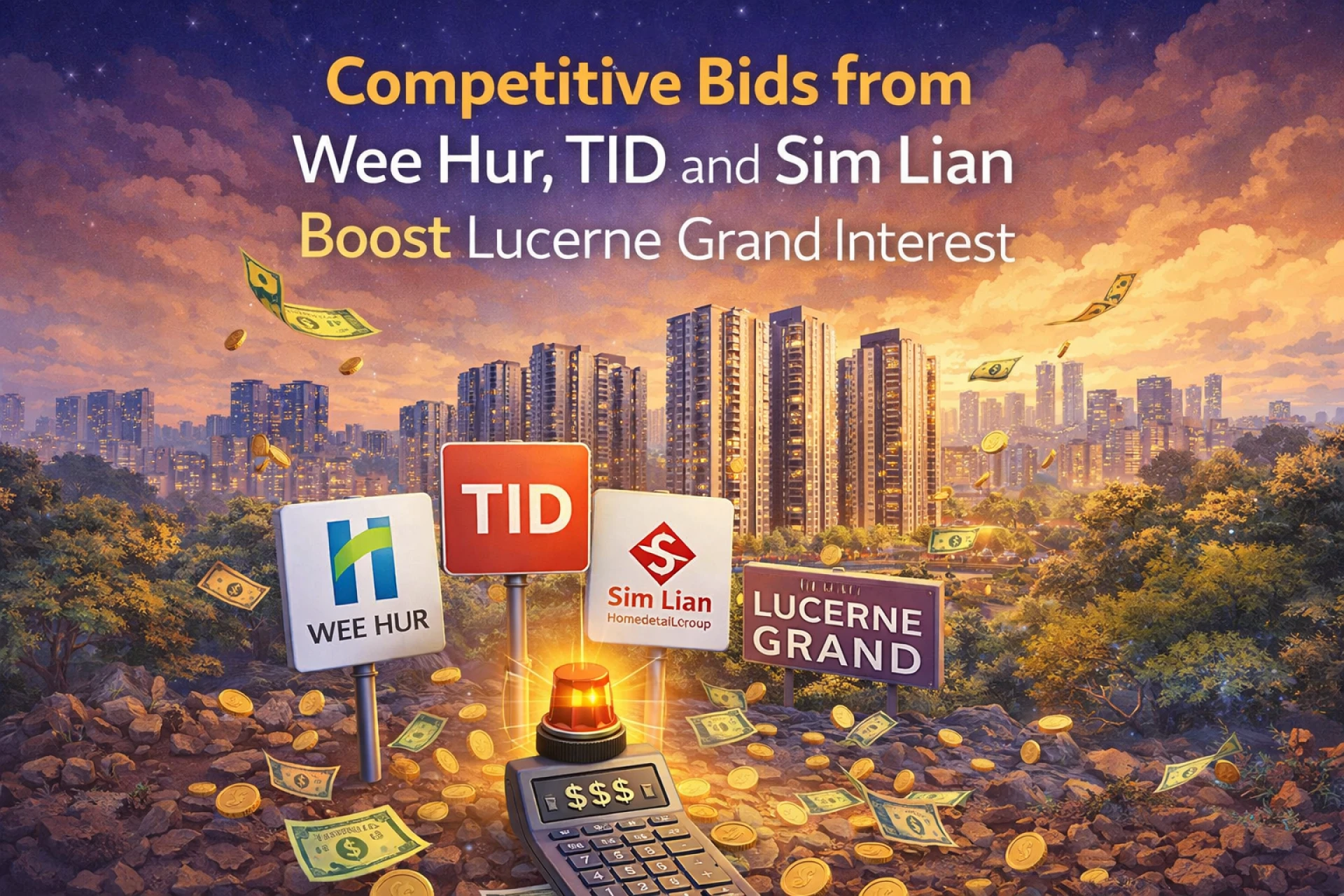 Competitive Bids from Wee Hur, TID and Sim Lian Boost Lucerne Grand Interest