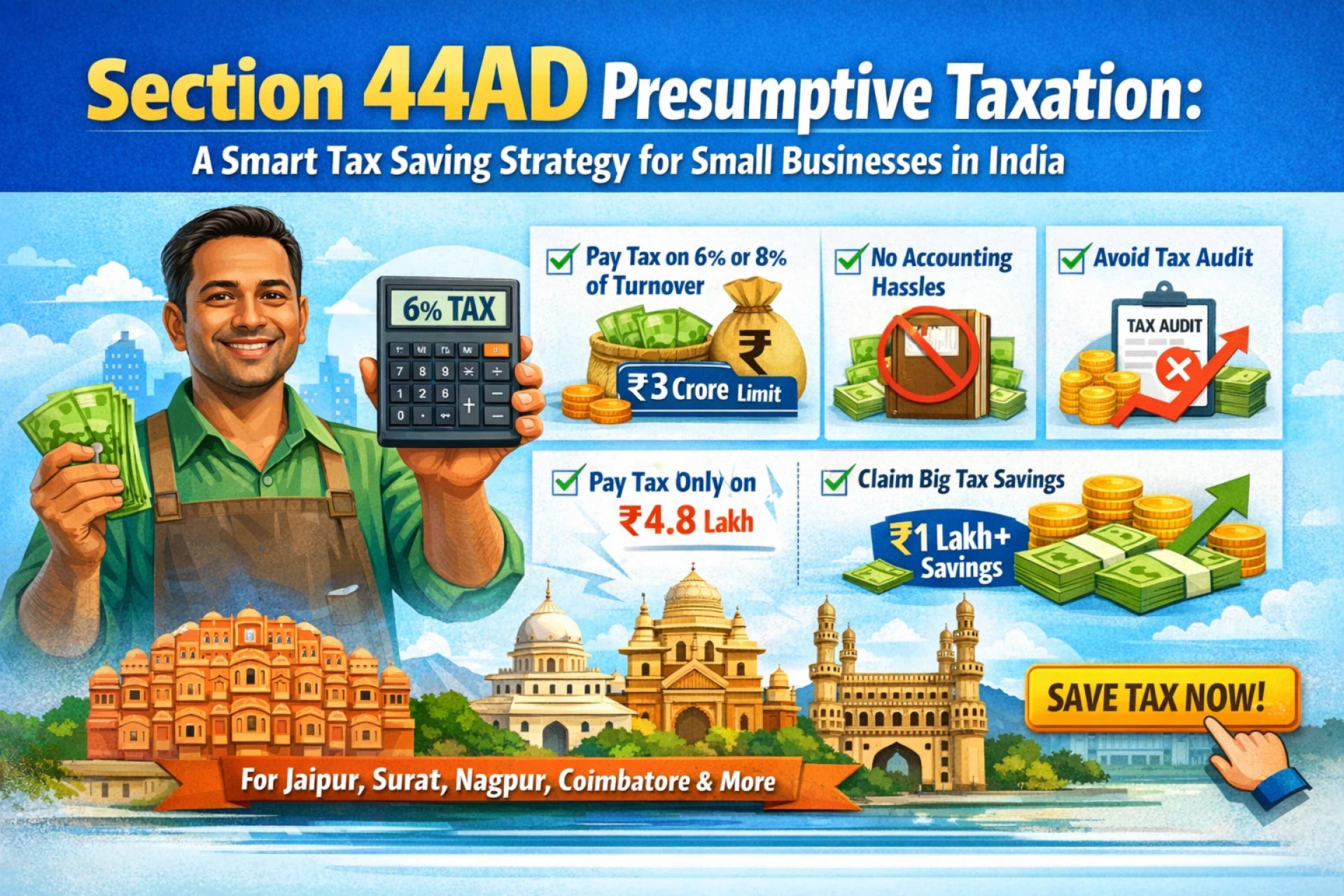 Section 44AD Presumptive Taxation India: Save Tax for MSMEs