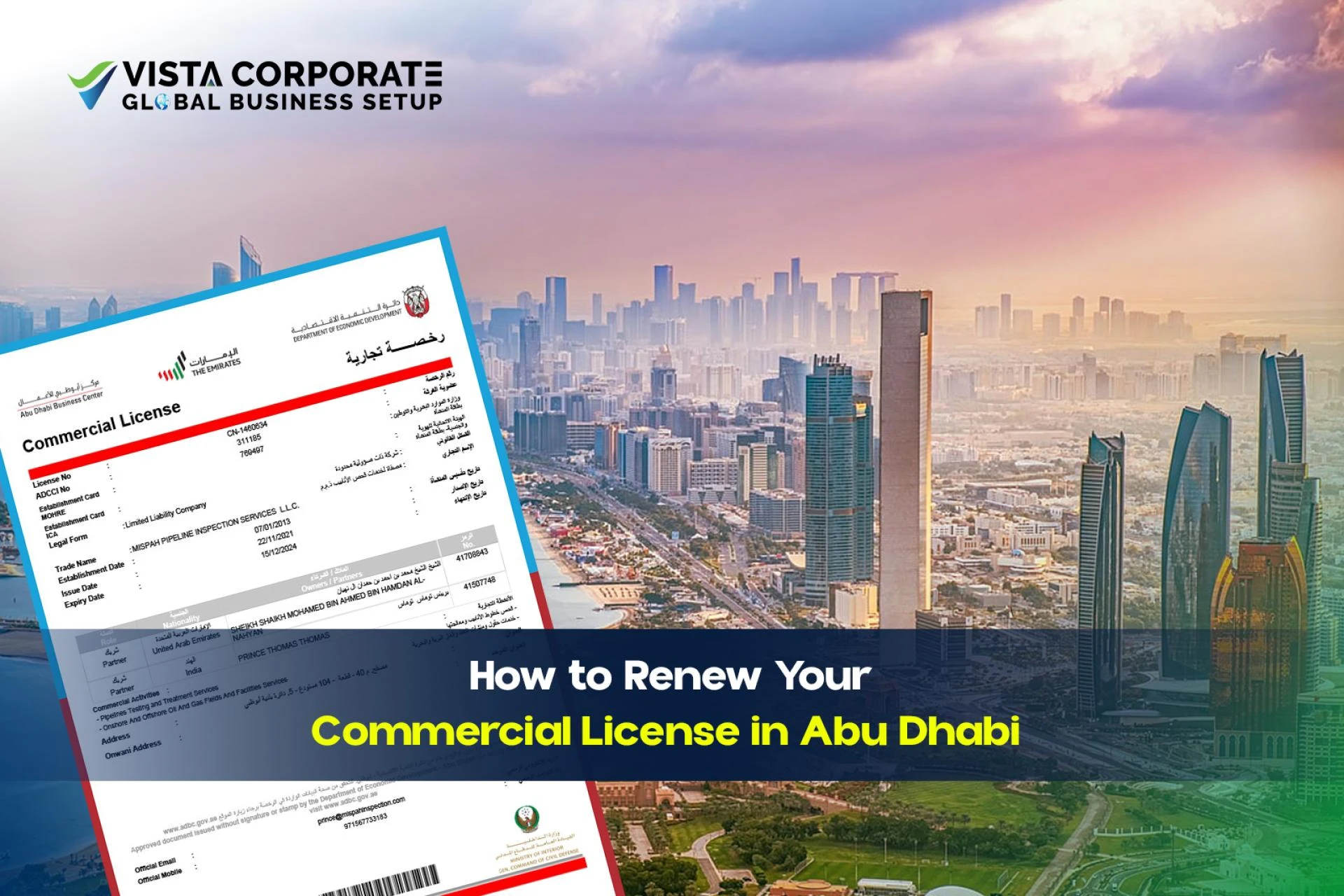 How to Renew Your Commercial License in Abu Dhabi