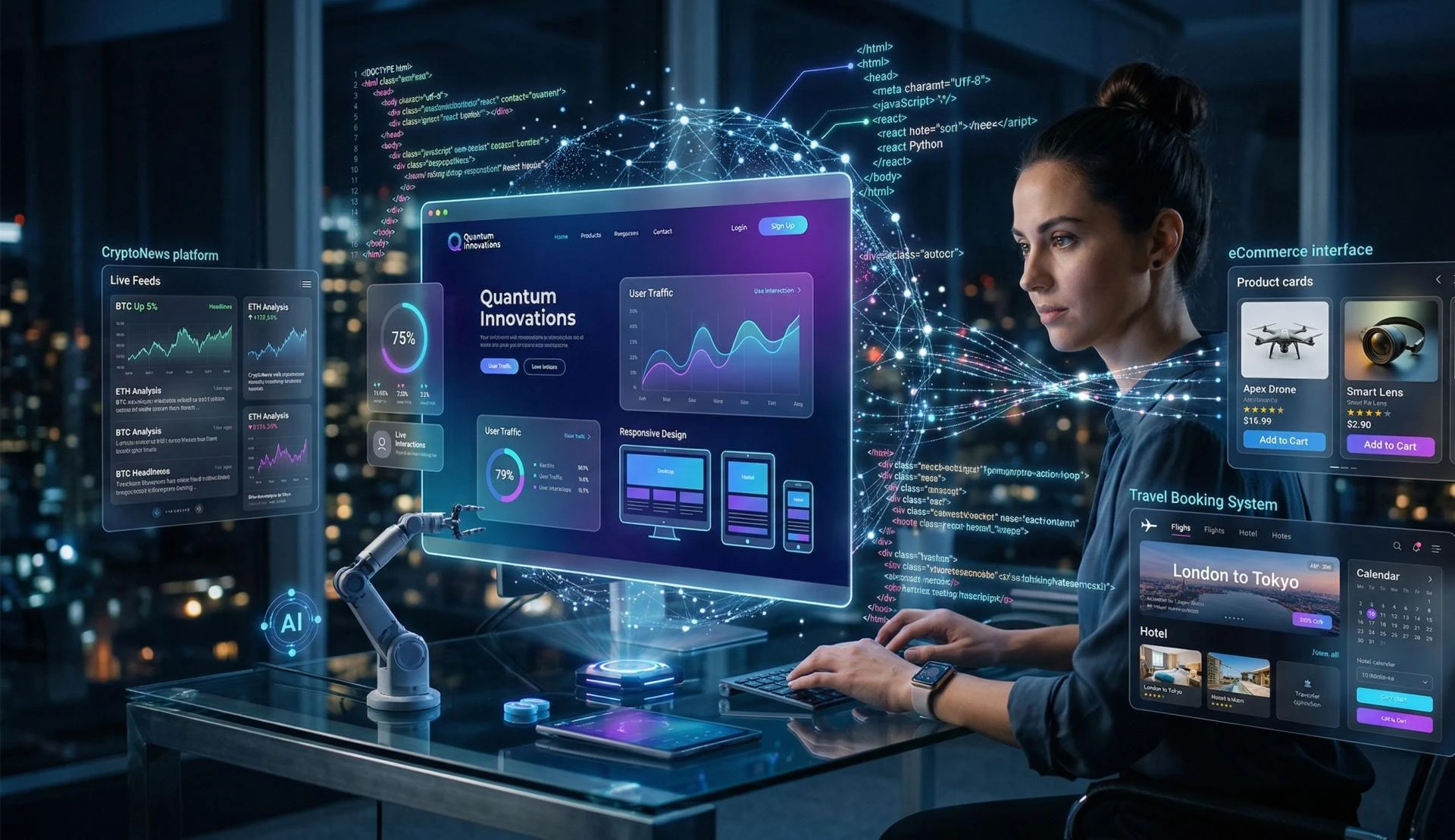 The Future of Web Design & Development: How AI Is Reshaping Digital Experiences — Powered by Teckgeekz