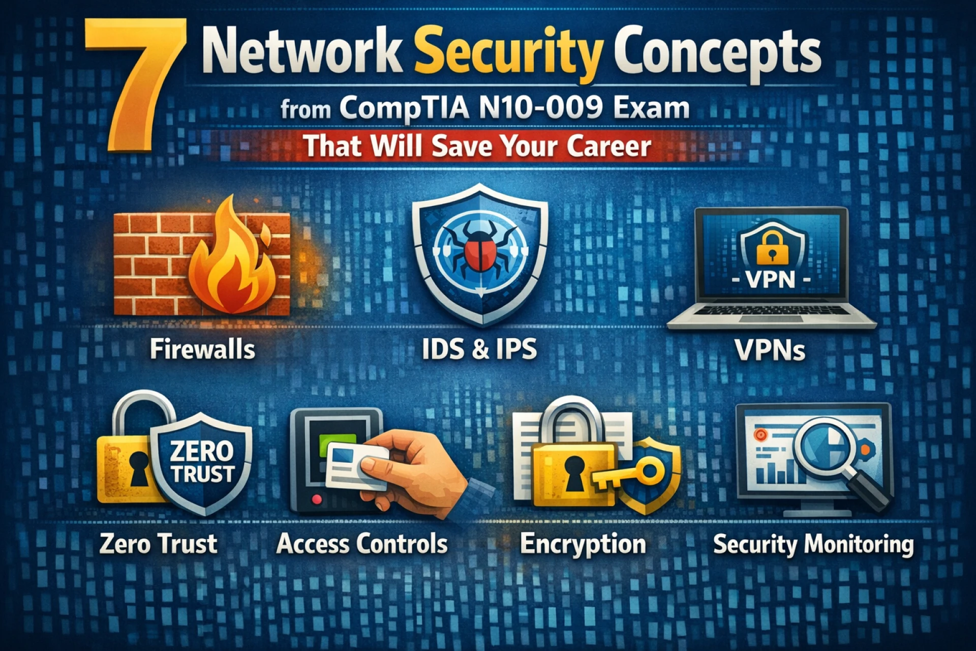 7 Network Security Concepts from CompTIA N10-009 Exam That Will Save Your Career