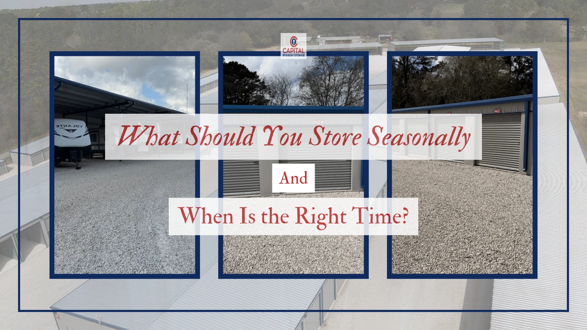 What Should You Store Seasonally and When Is the Right Time?