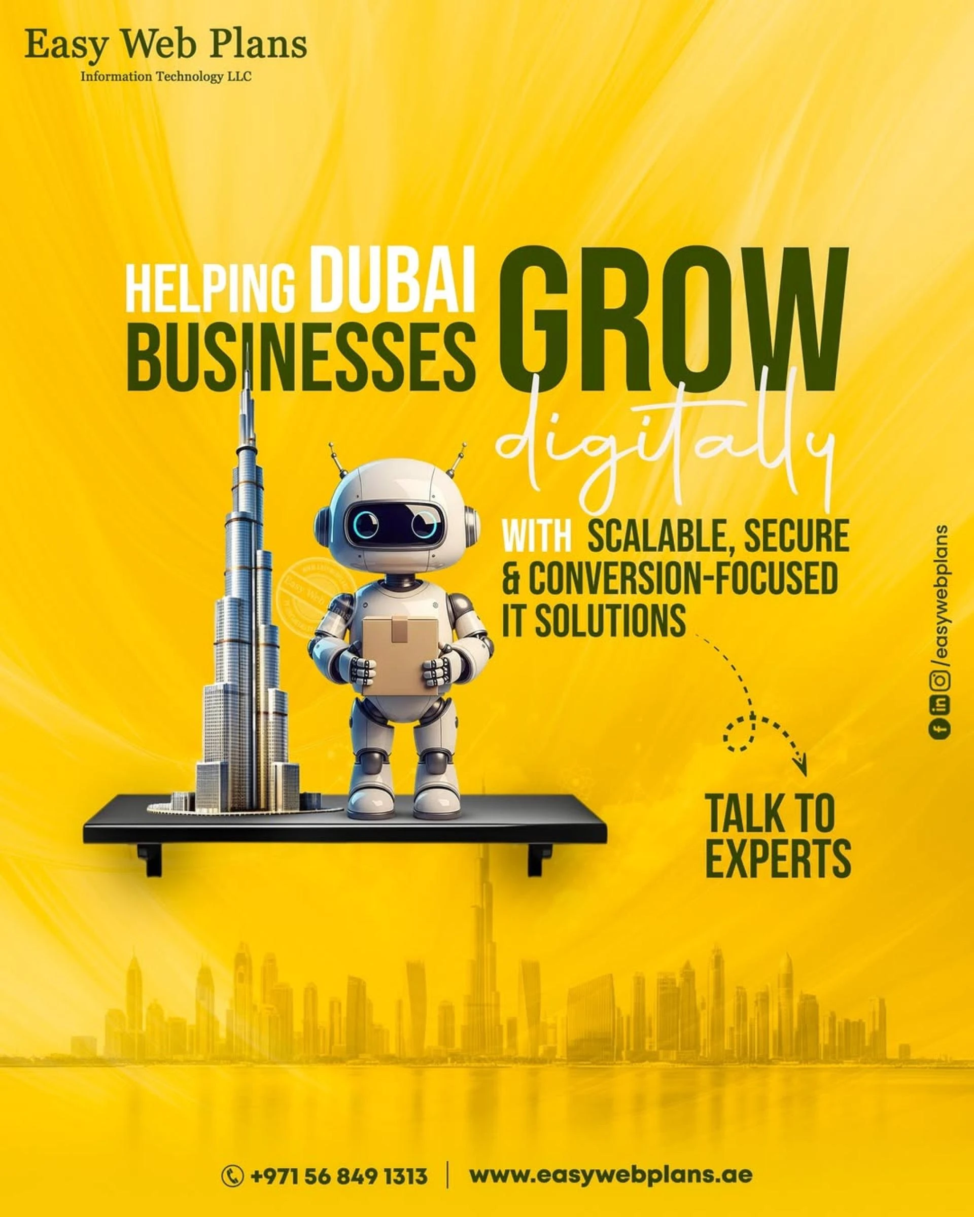 A Technical Perspective on Growth with Easywebplans IT LLC – Web Development Company Dubai.