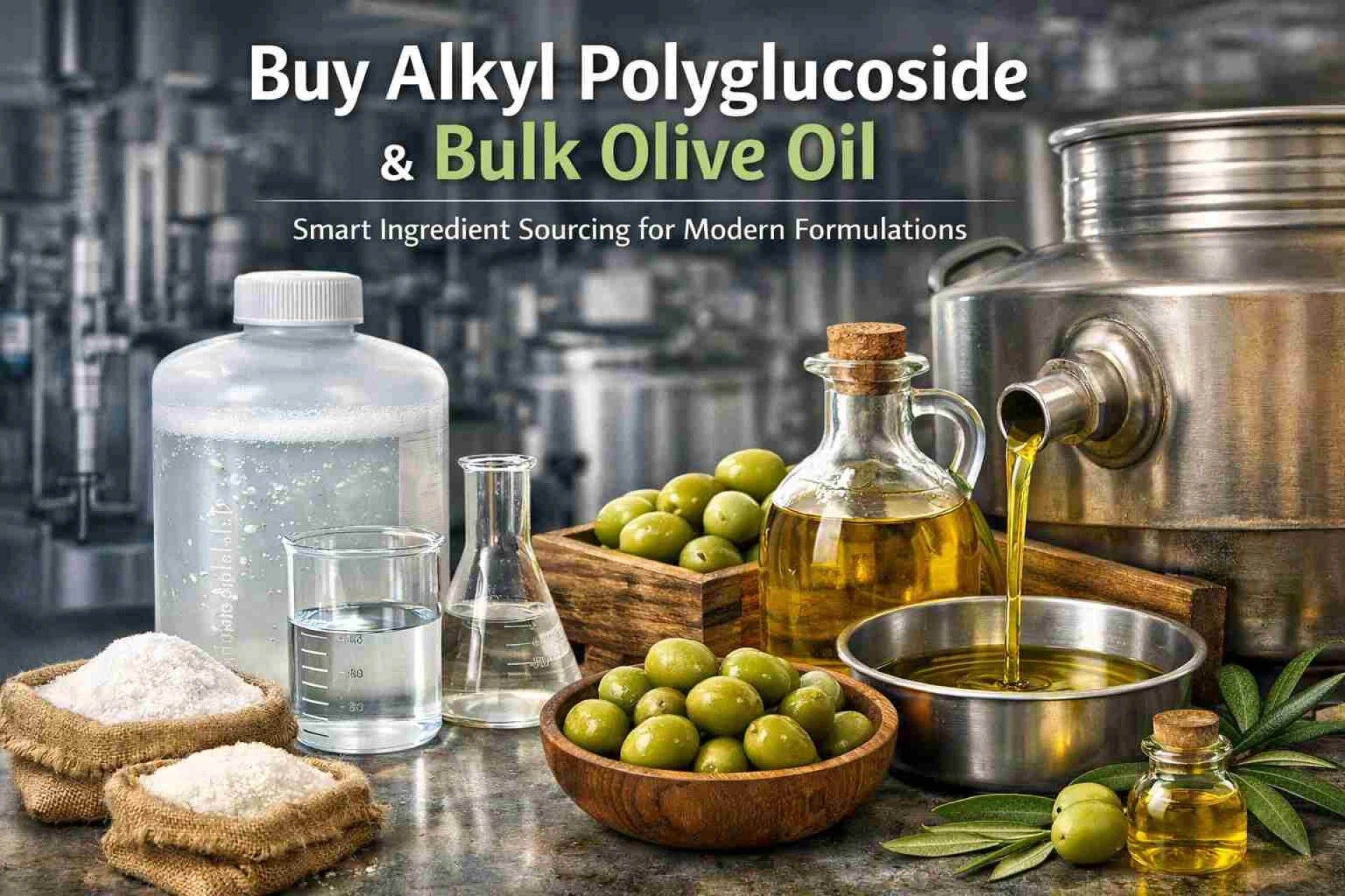 Buy Alkyl Polyglucoside Product & Buy Olive Oil In Bulk: Smart Ingredient Sourcing for Modern Formulations