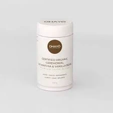 Ohayo Modern Matcha: A Calm Cup of Certified Organic Ceremonial Matcha & Vanilla Bean