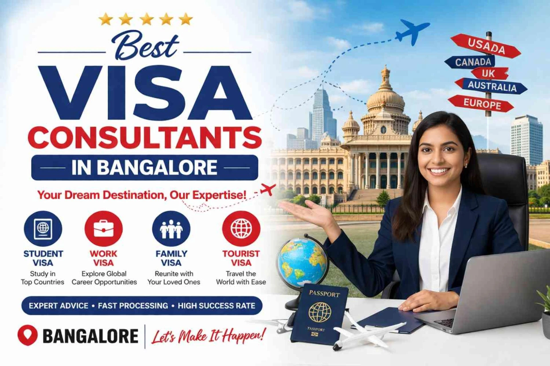 Why Best Visa Consultants In Bangalore Improve Your Visa Success Chances