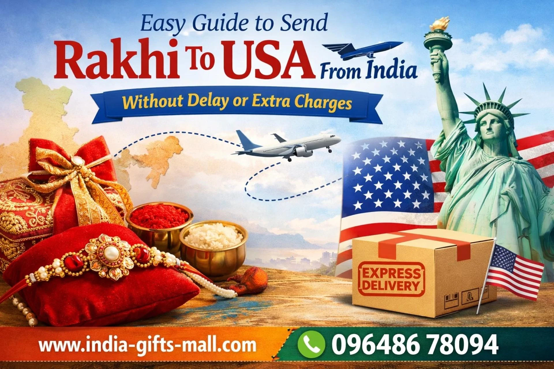 Best Websites to Send Rakhi to USA from India (Trusted & Fast)