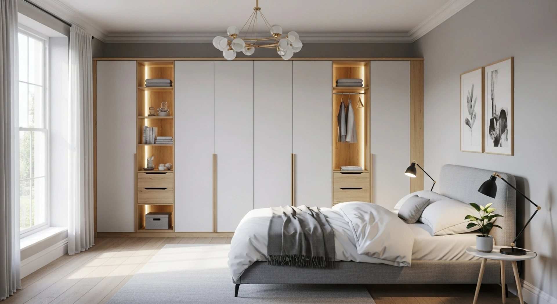 High Gloss Wardrobes for Sale UK | Modern Bedroom Storage