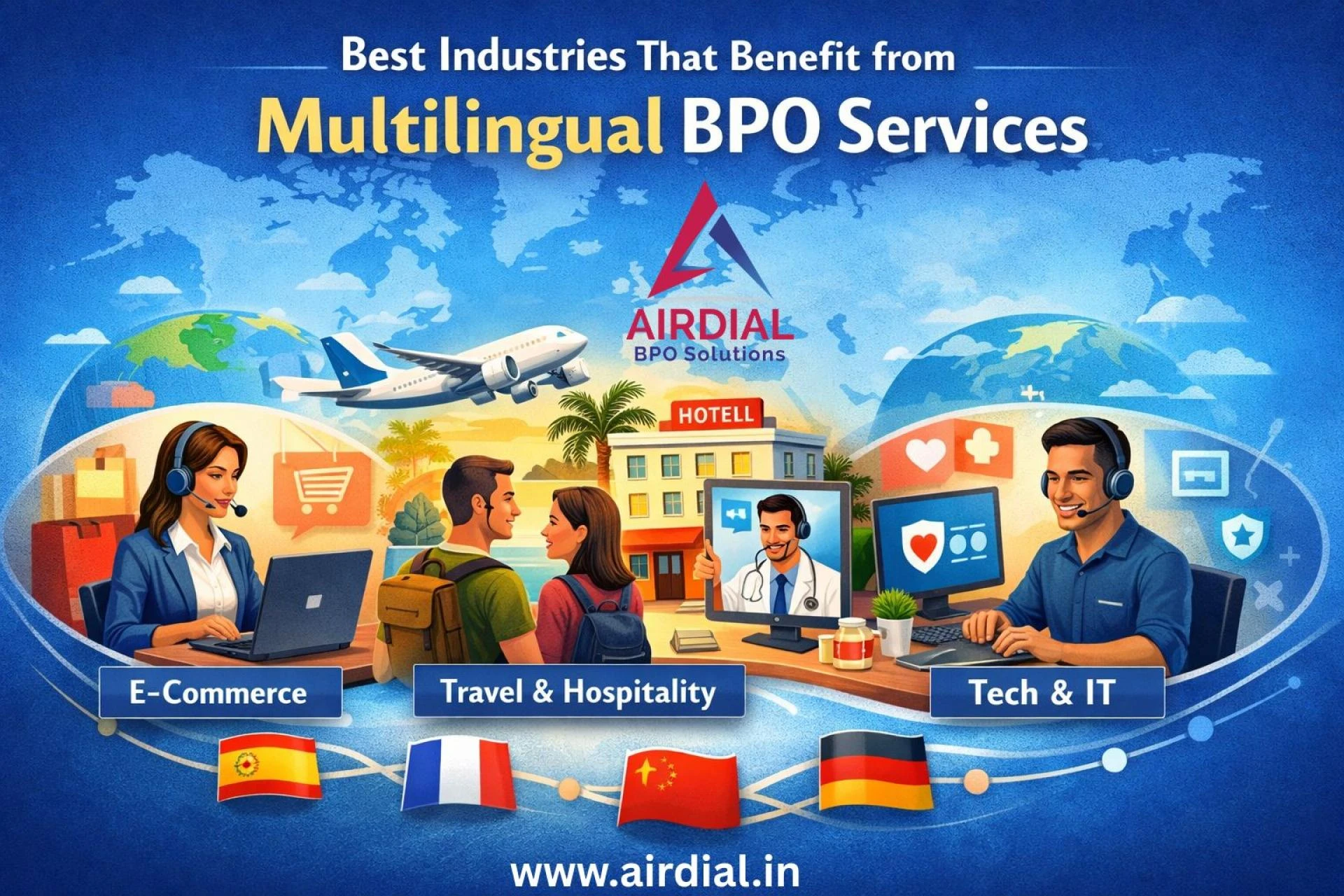 Best Industries that Benefit from Multilingual BPO Services