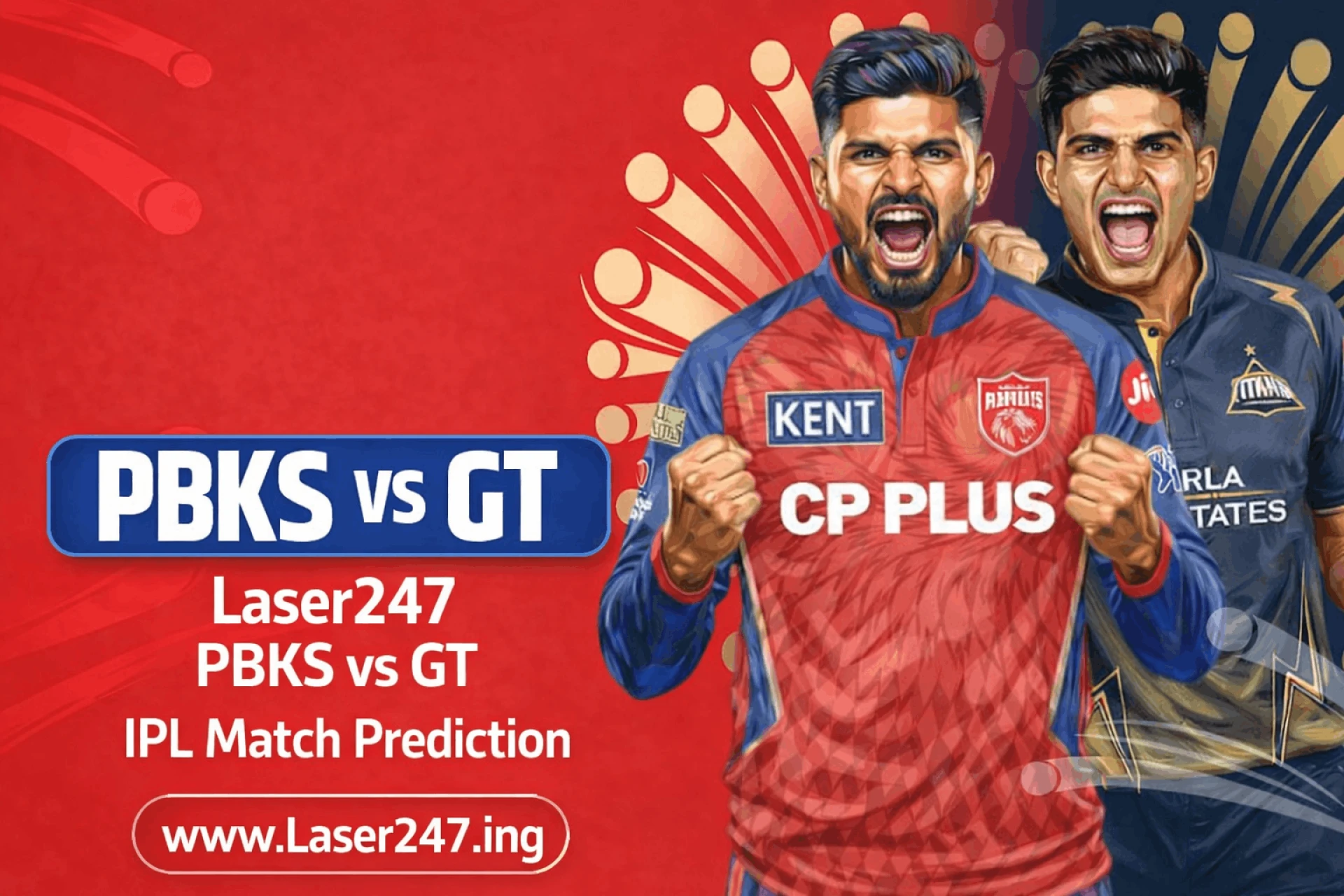 Laser247 PBKS vs GT IPL Match Prediction: Smart Analysis and Insights