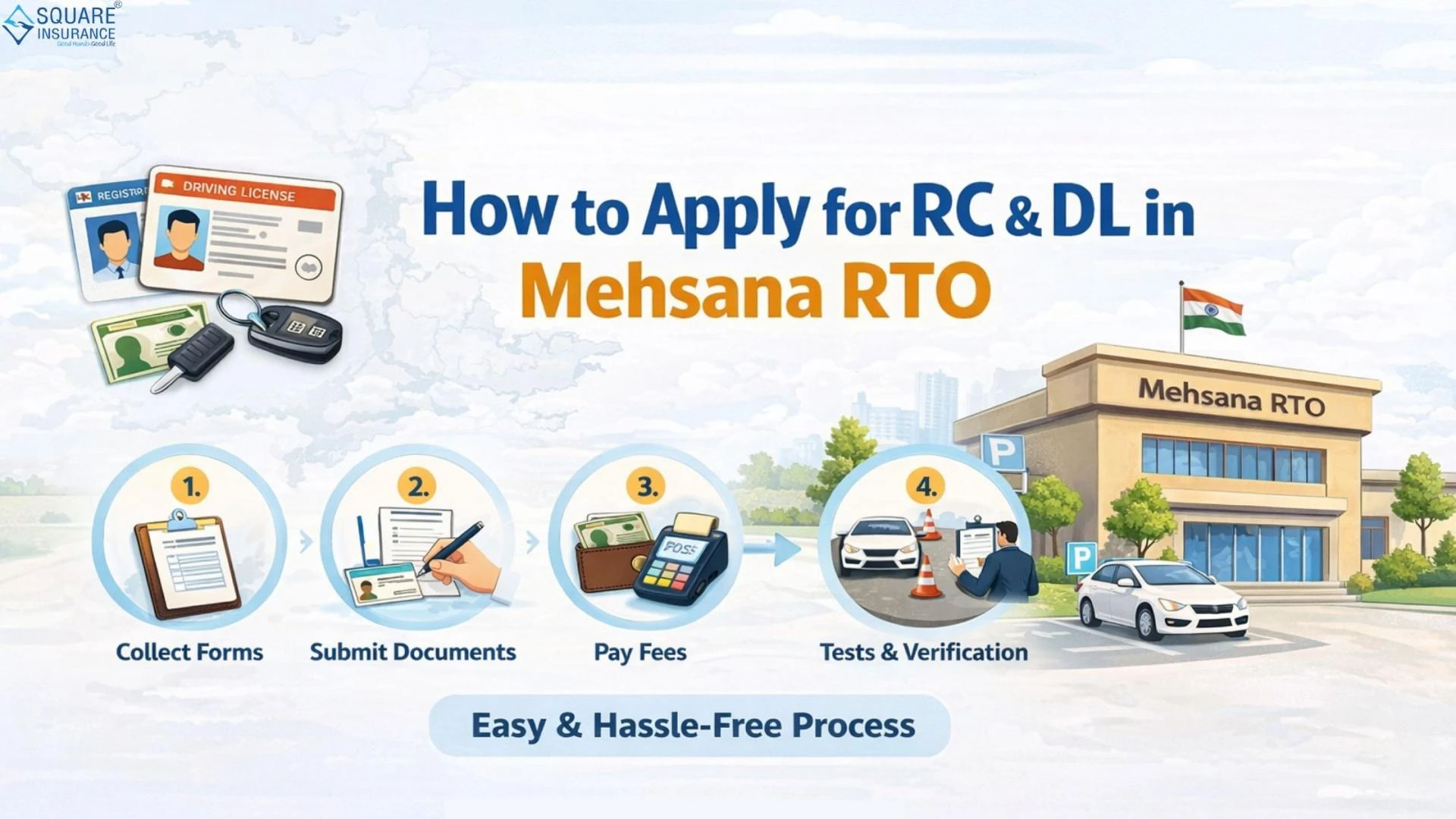 How to Apply for RC & DL in Mehsana RTO