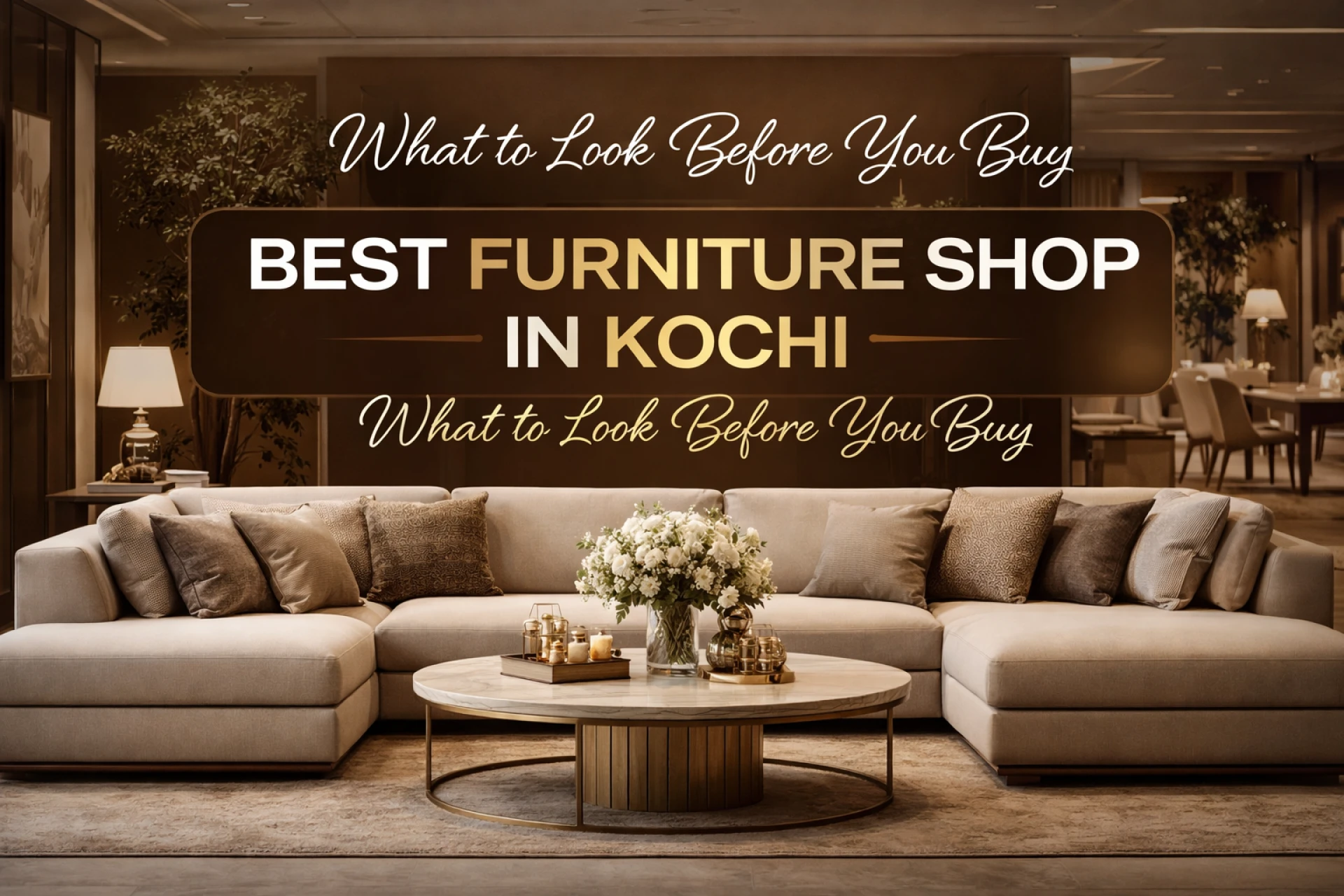 Best Furniture Shop in Kochi: What to Look Before You Buy