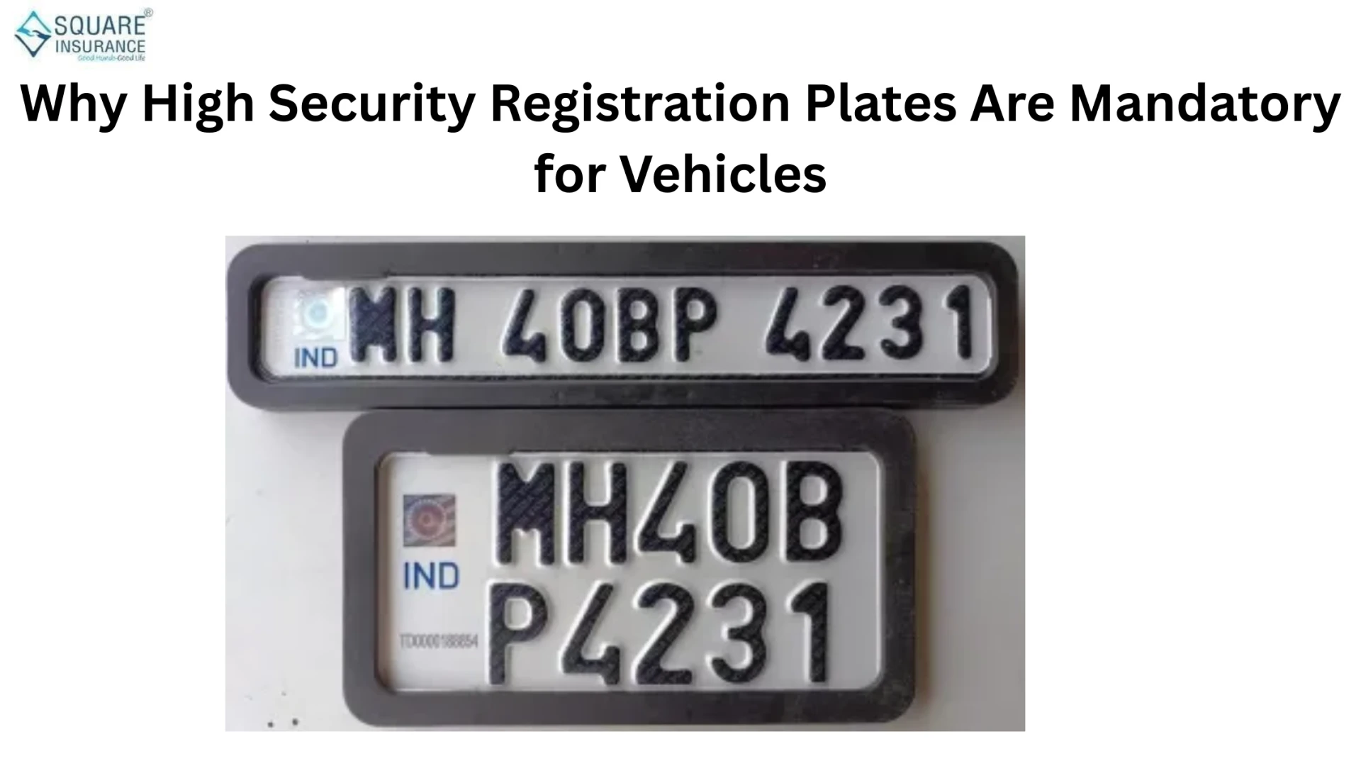 Why High Security Registration Plates Are Mandatory for Vehicles
