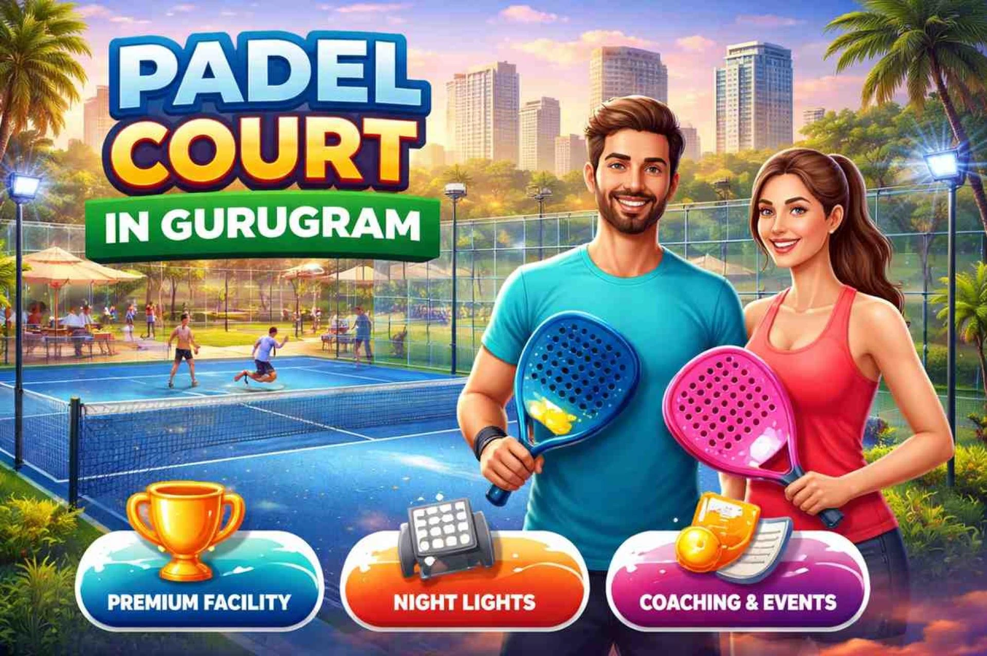 Who Provides Premium Padel Court in Gurugram with Training Sessions