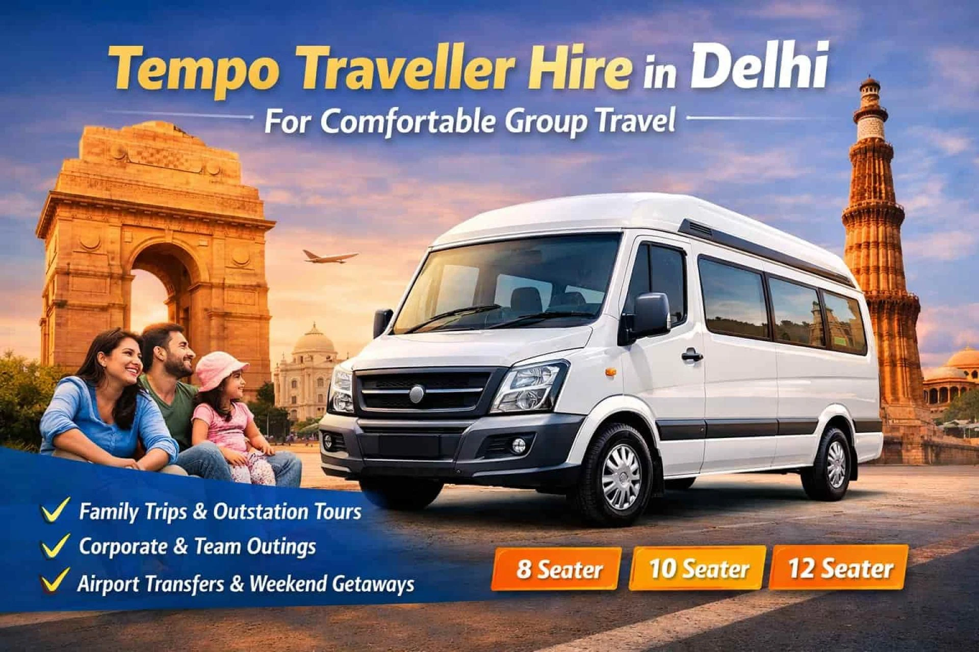 How to Plan Group Travel Efficiently with Tempo Traveller Hire in Delhi