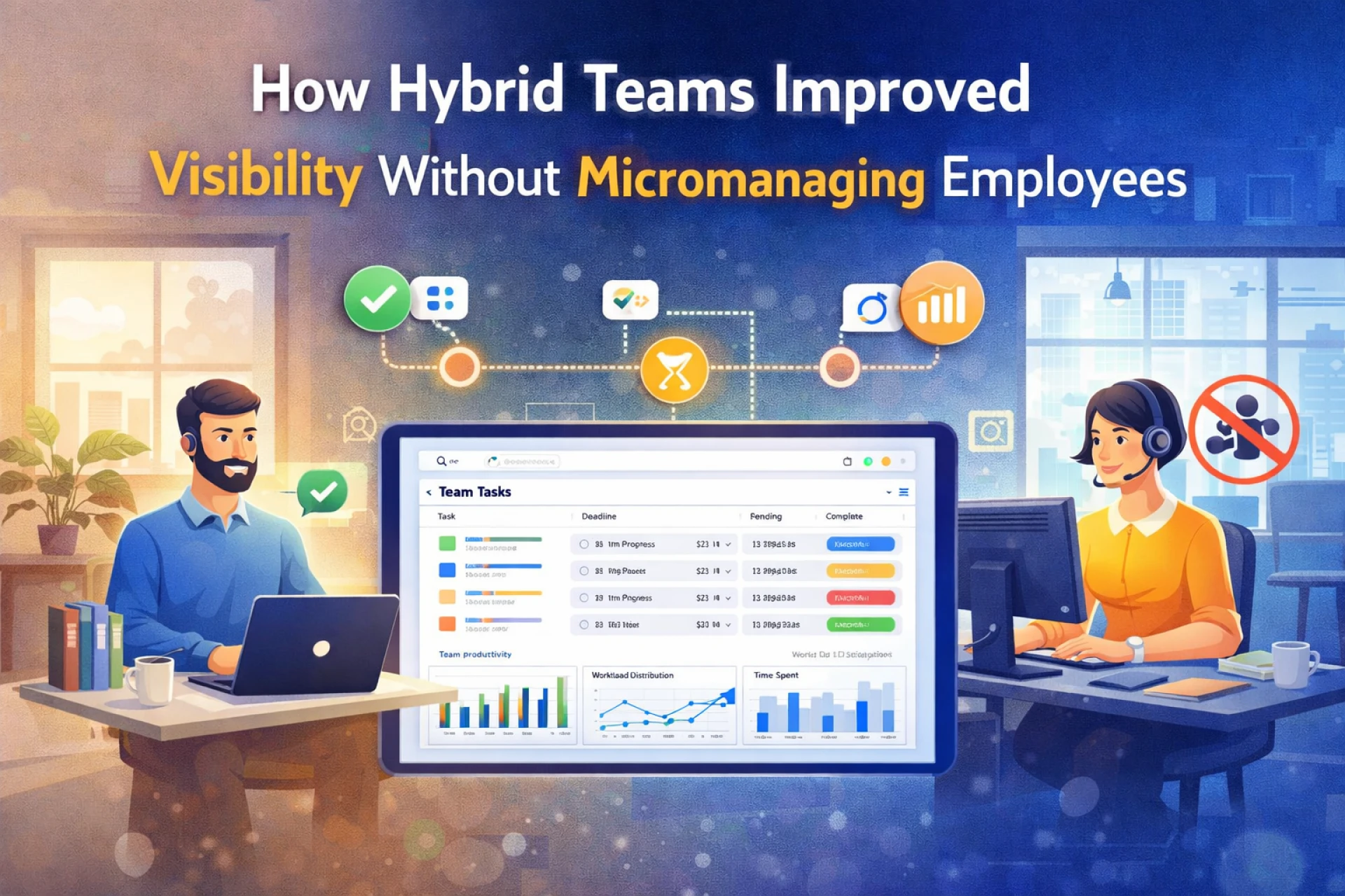 How Hybrid Teams Improved Visibility Without Micromanaging Employees