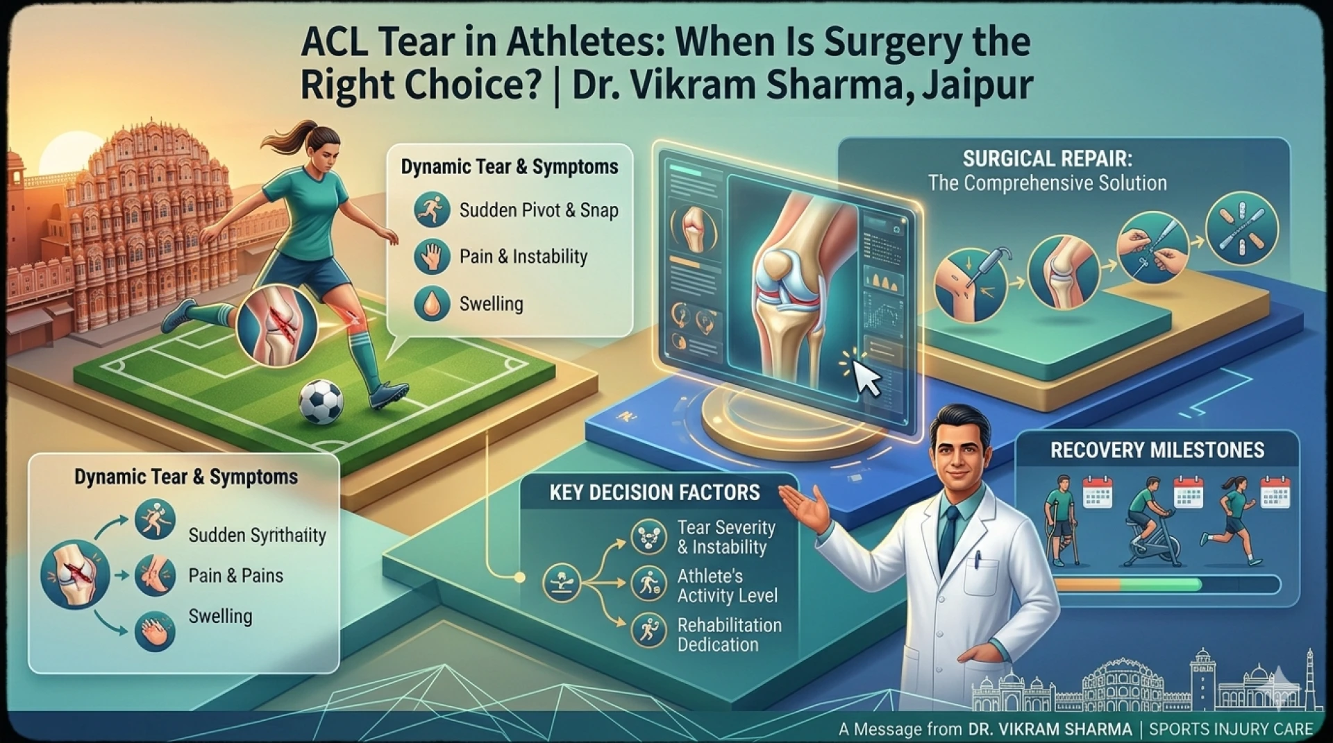ACL Tear in Athletes: When Is Surgery the Right Choice? | Dr. Vikram Sharma, Jaipur