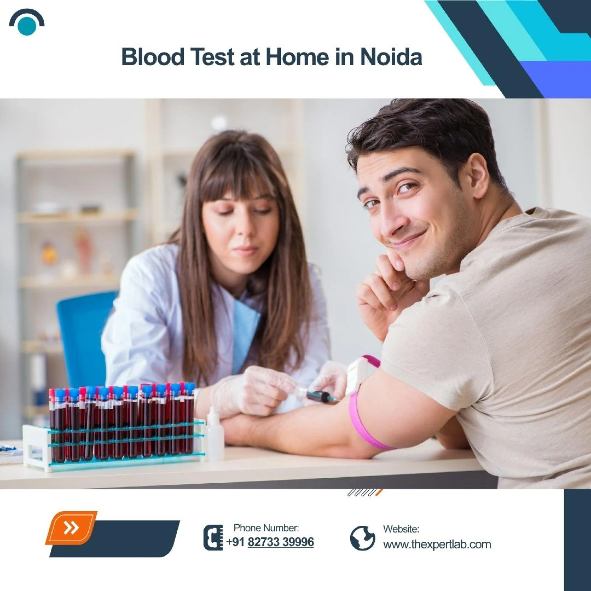 Unlock Easy Health Checks: Blood Test at Home in Noida with Thexpertlab