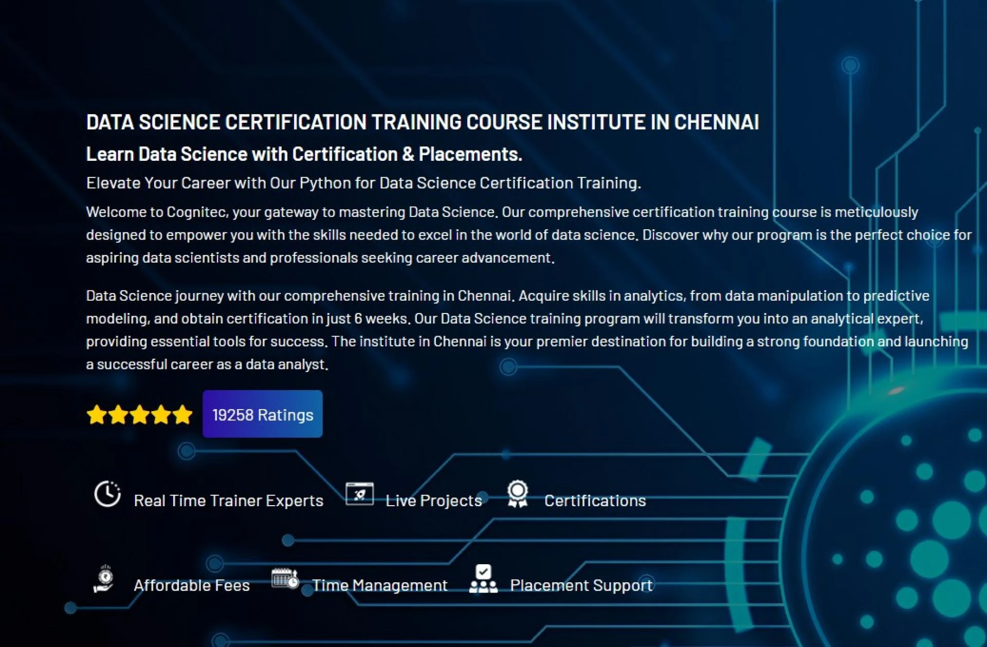 Secure a high paying job with data scientist training in chennai.