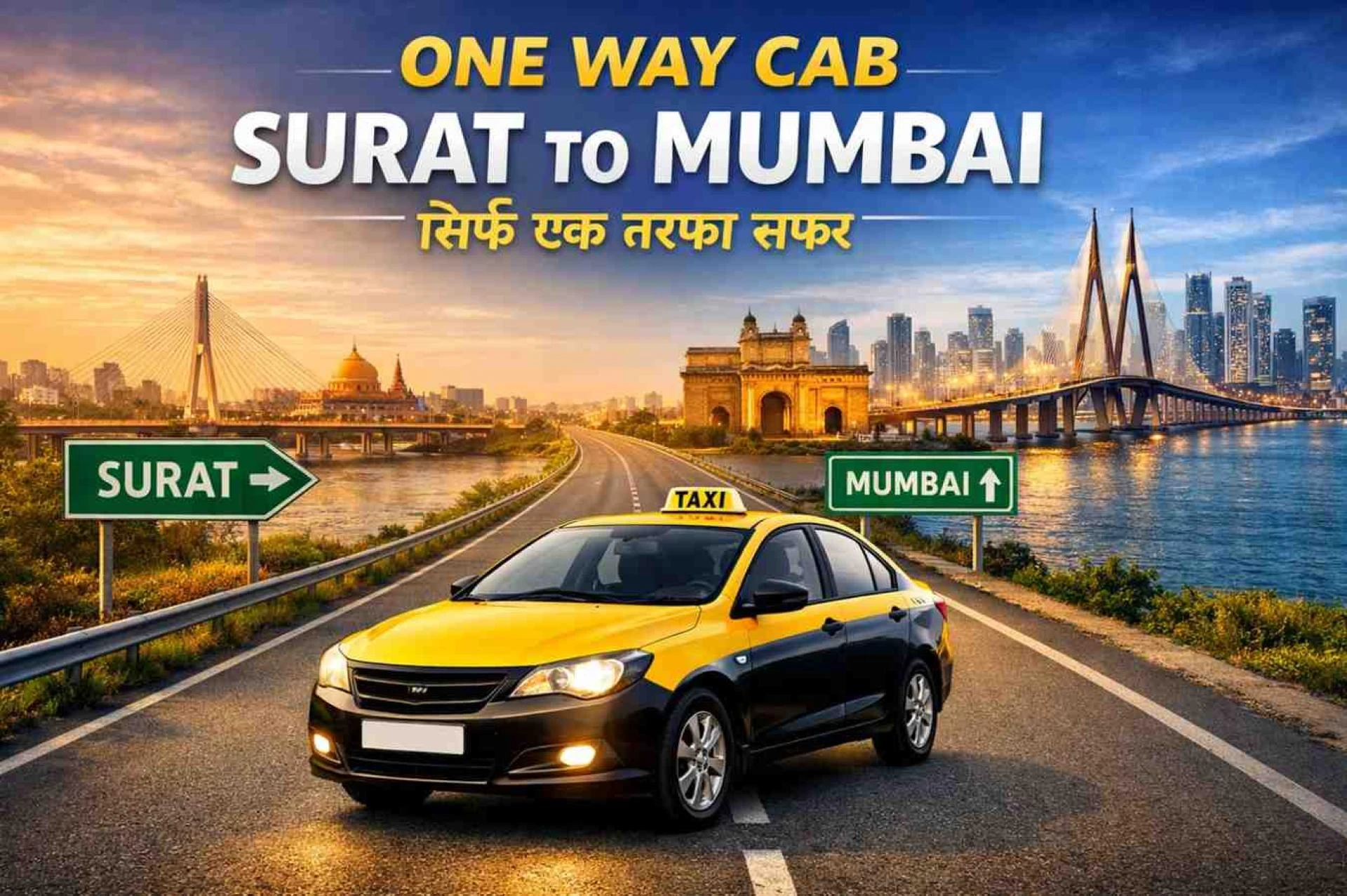 Whose Services Are Most Trusted for One Way Cab Surat to Mumbai